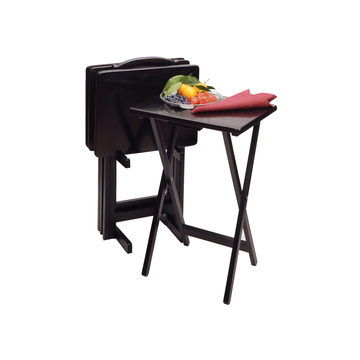 Ensemble de 5 tables à collations Alex, noir
