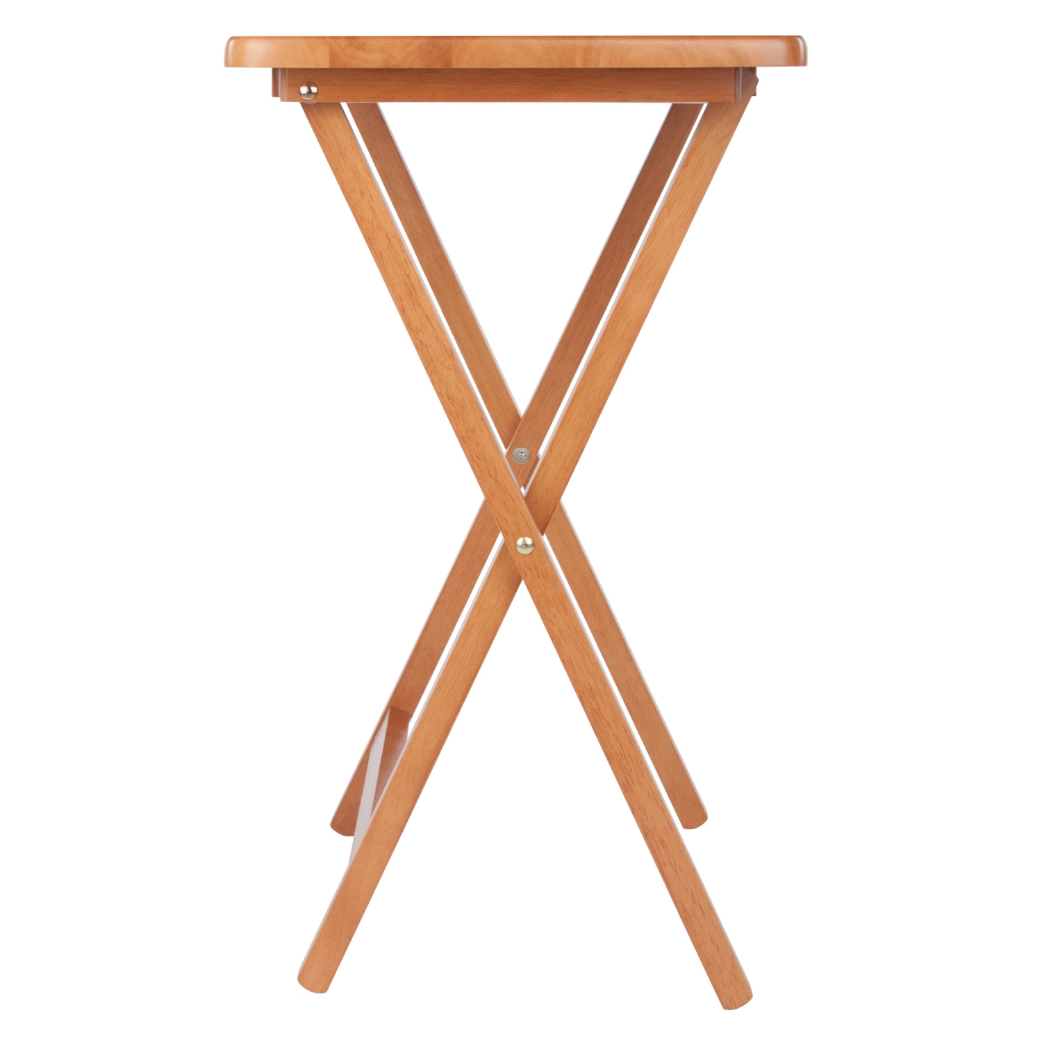 Ensemble de 5 tables à collations Sophia, plateau à abattant, teck