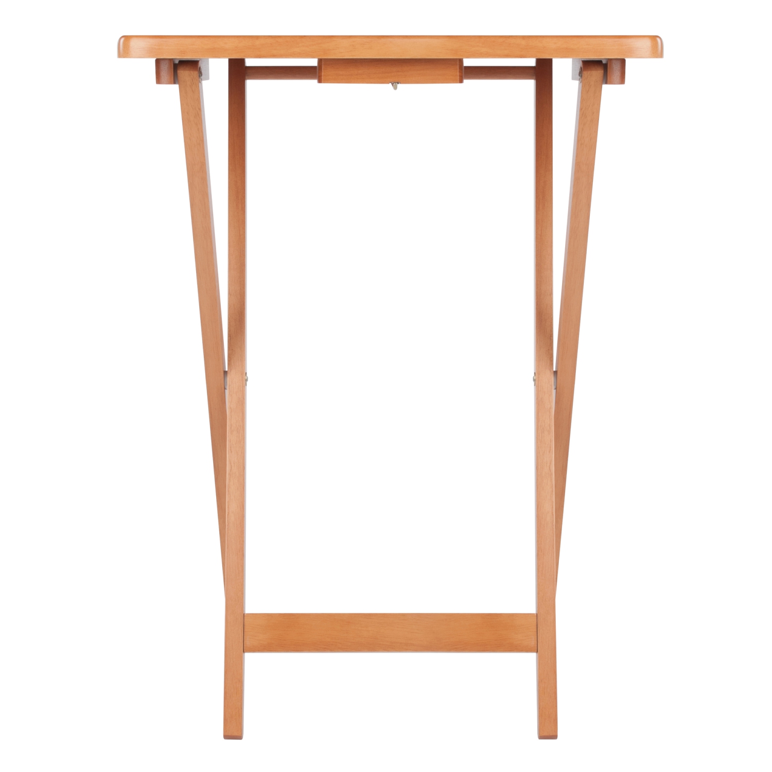 Ensemble de 5 tables à collations Sophia, plateau à abattant, teck