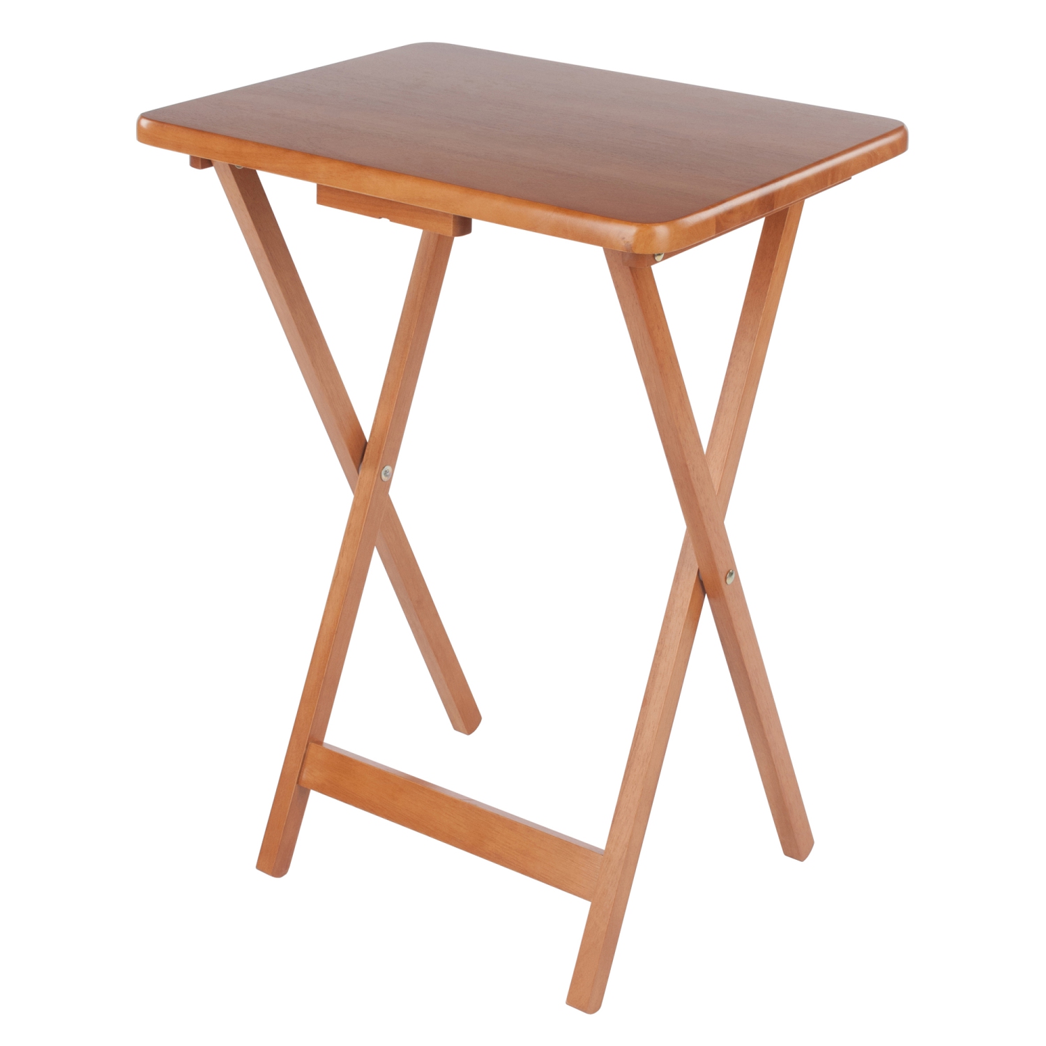 Ensemble de 5 tables à collations Sophia, plateau à abattant, teck