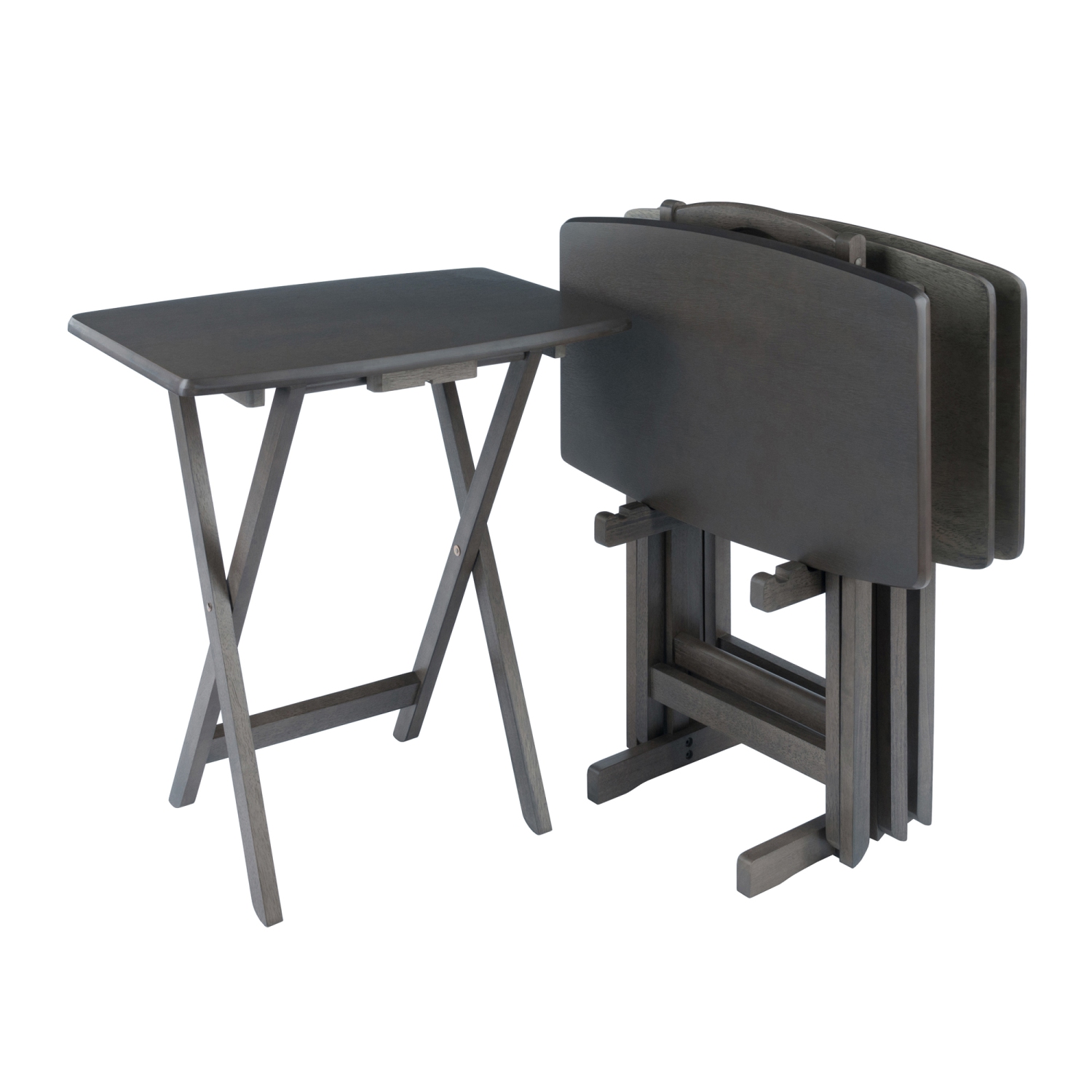 Dorian – Ensemble de 5 tables à collation, gris huître