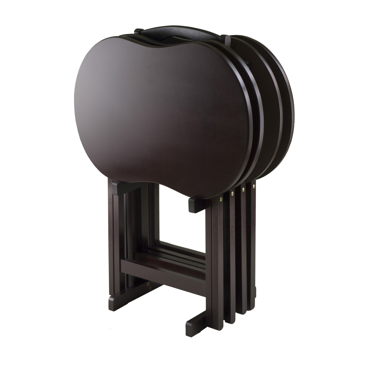 Skippy 5-Pc Snack Table Set, Peanut Top, Espresso