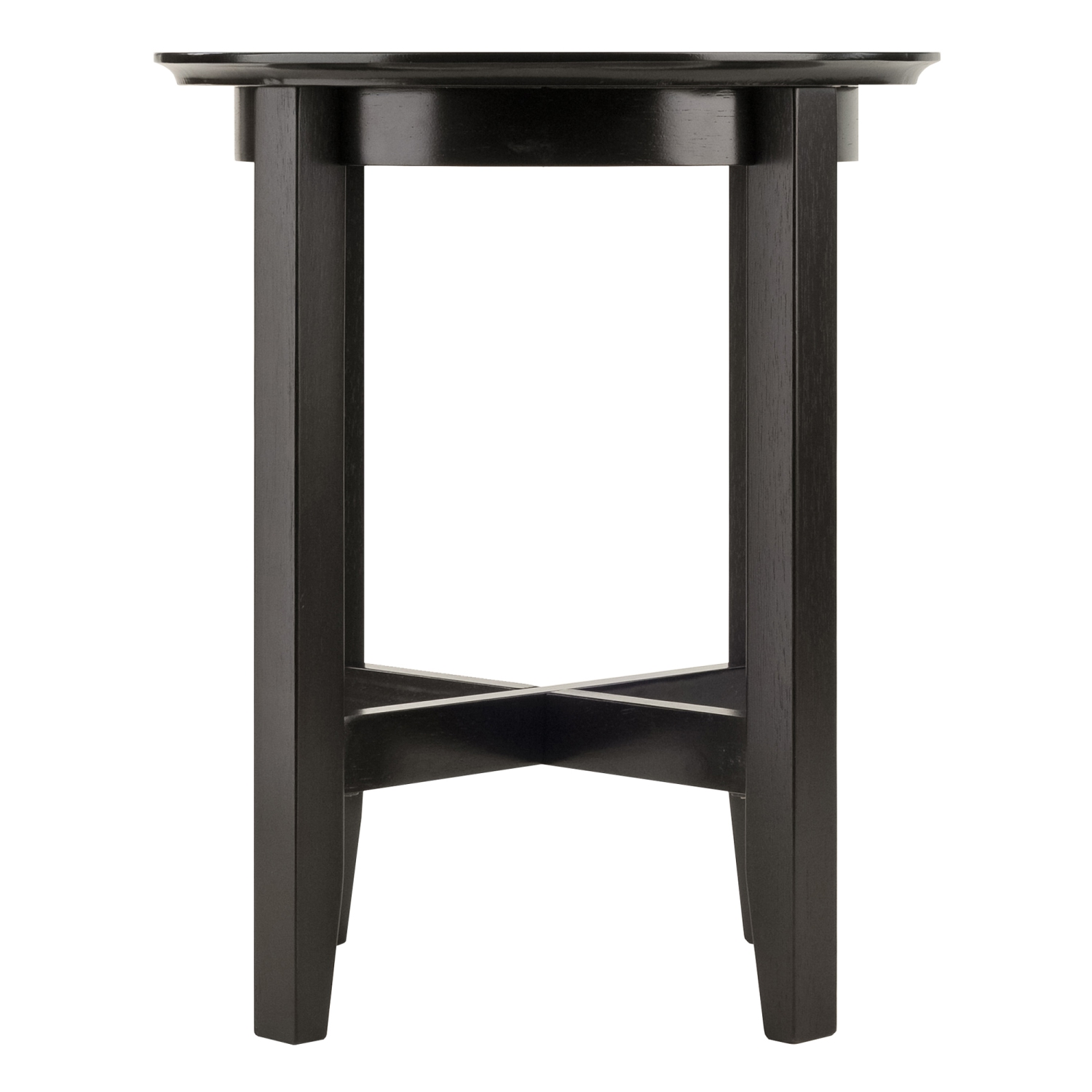 Table d’appoint ronde Toby, espresso