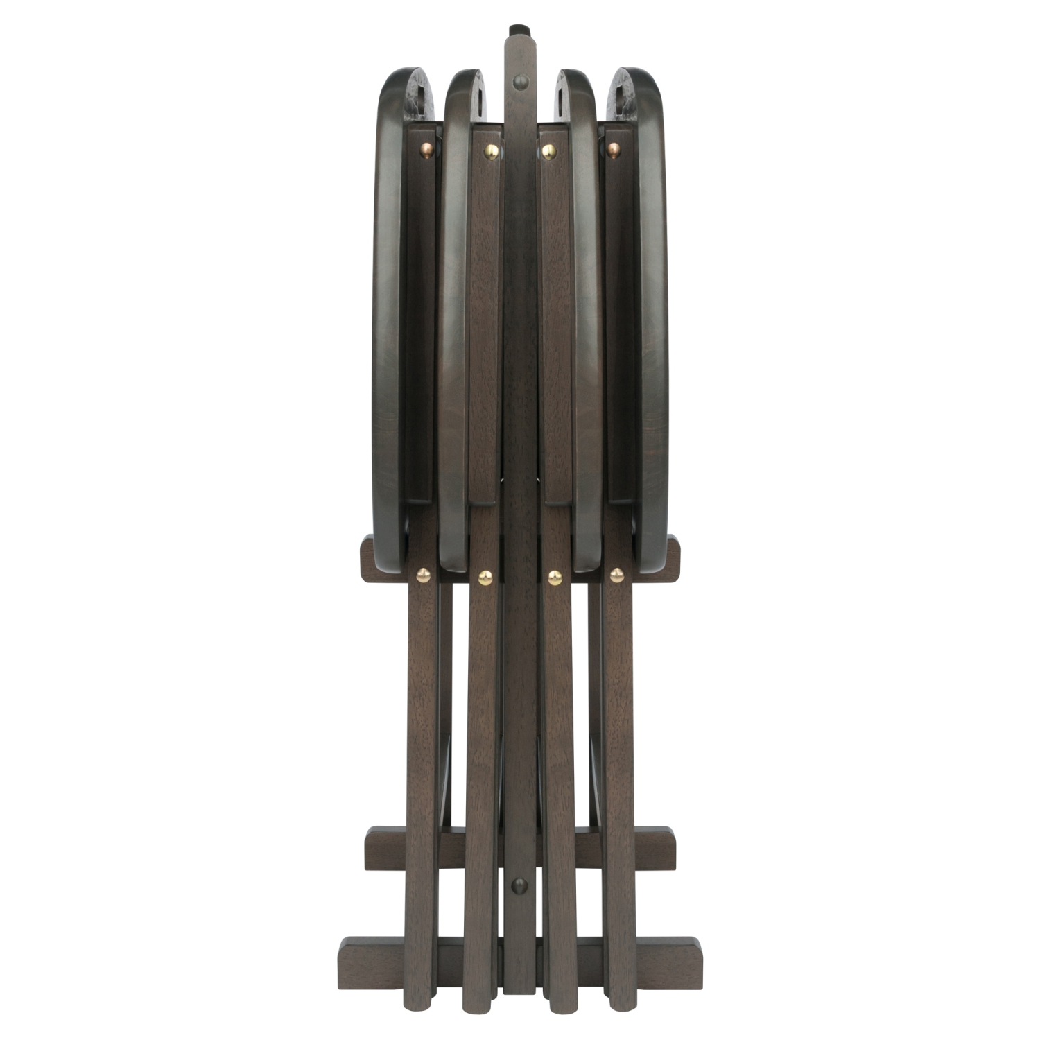 Lucca 5-Pc Snack Table Set, Oyster Gray