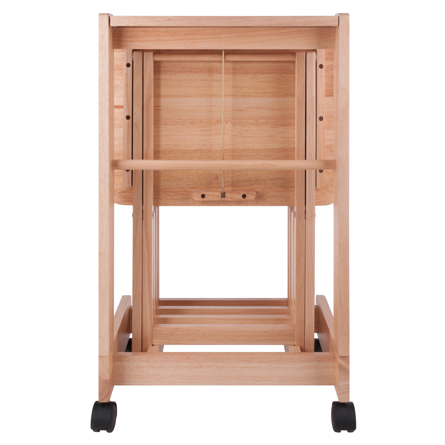 Ensemble de 5 tables à collation Brienda, dessus rabattable, naturel