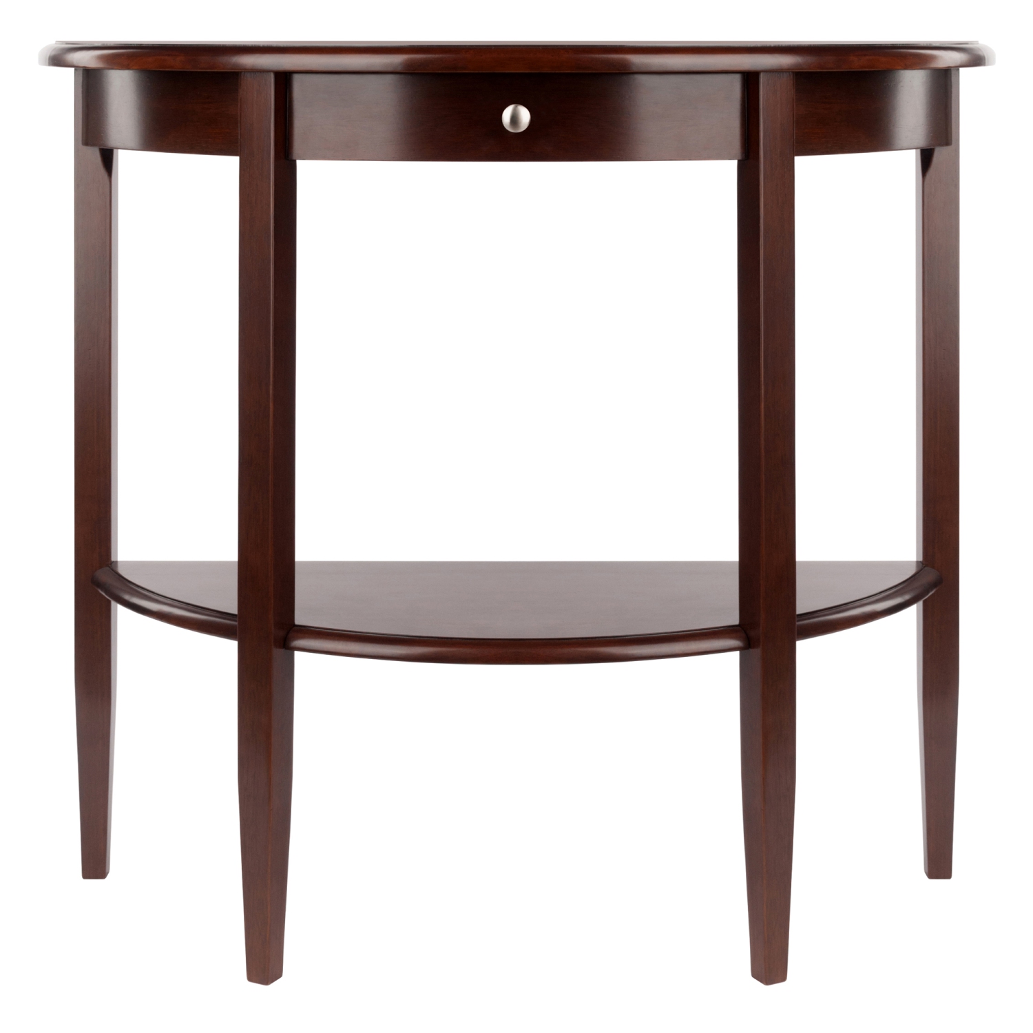 Concord Half Moon Console Table, Walnut