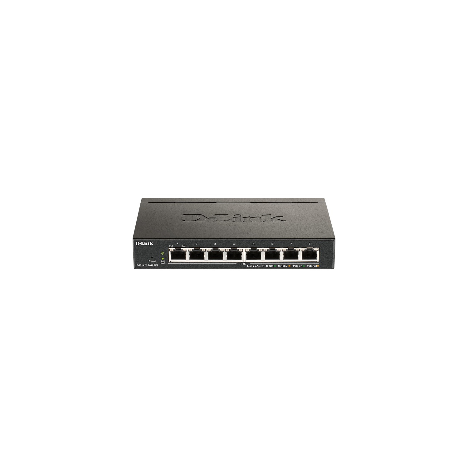 Commutateur administrable intelligent PoE Gigabit à 8 ports de D-Link - DGS-1100-08PV2