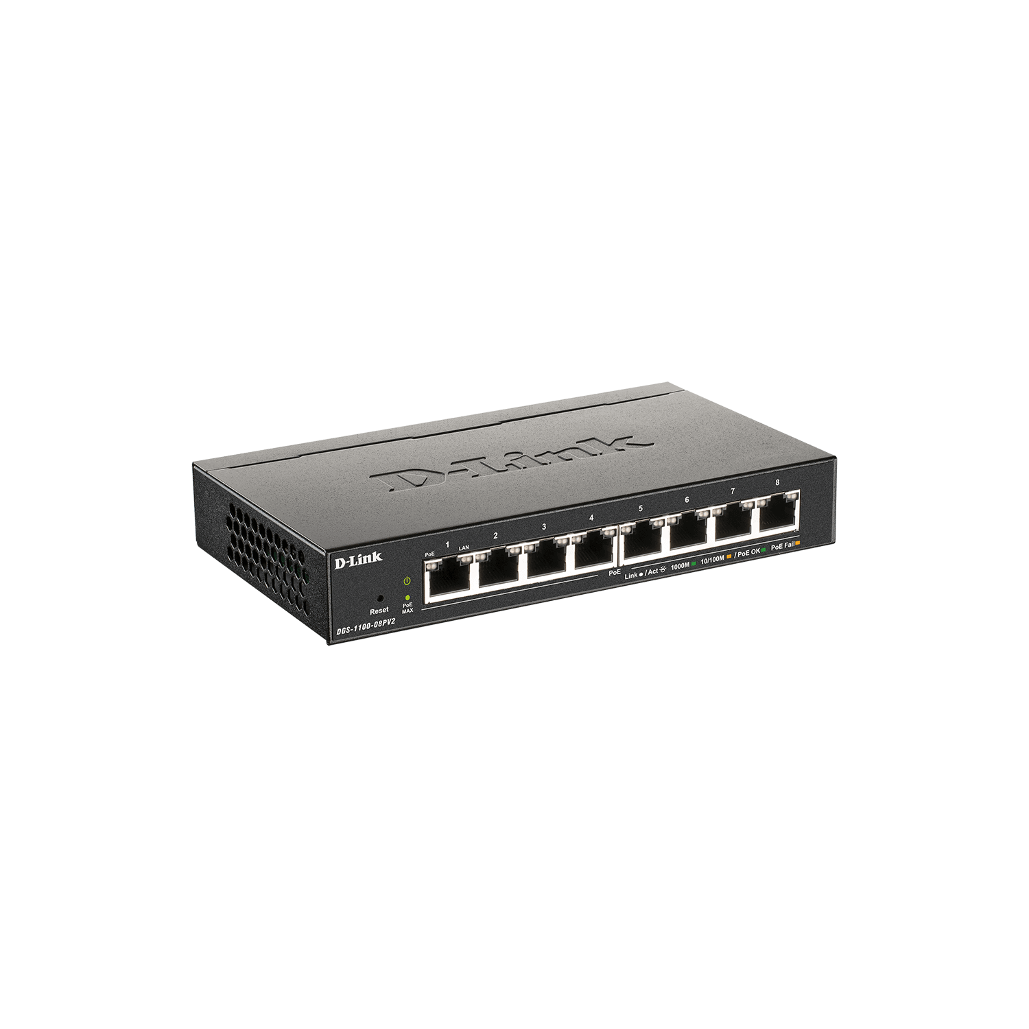 Commutateur administrable intelligent PoE Gigabit à 8 ports de D-Link - DGS-1100-08PV2