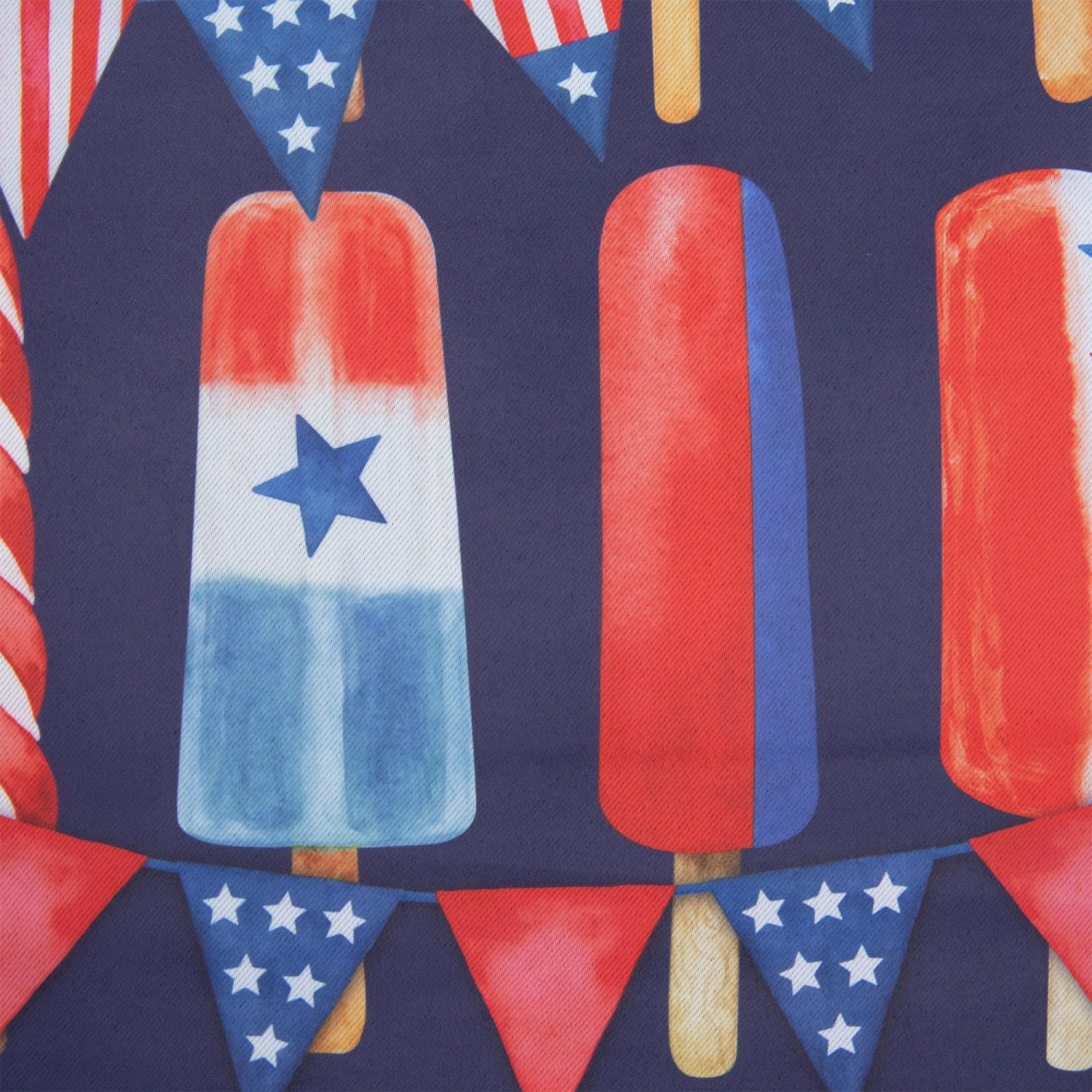 Hello Summer Patriotic Americana Popsicle Garden Flag 12.5" x 18"