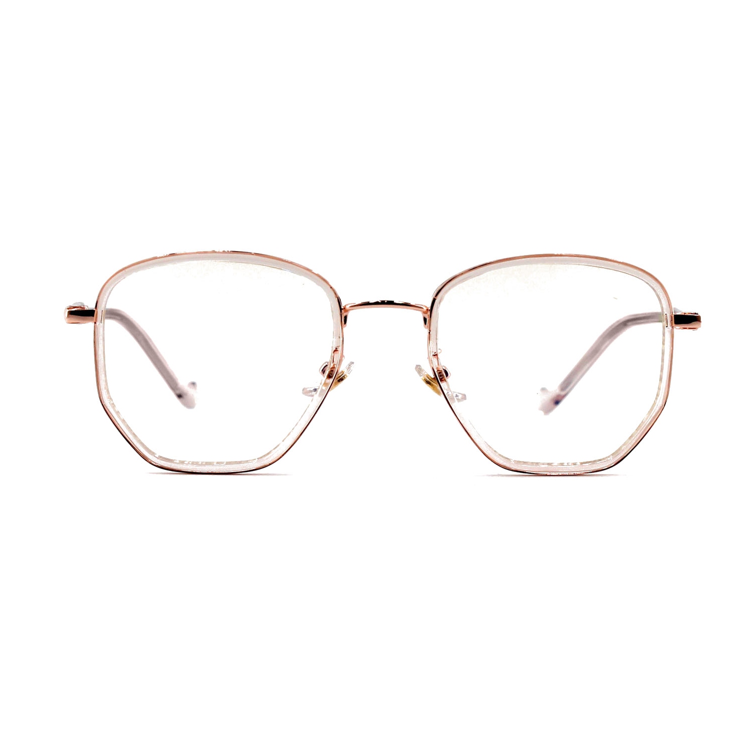 Ottika Care - Blue Light Blocking Glasses - Adult | Model M2110 | Gold-Light Pink