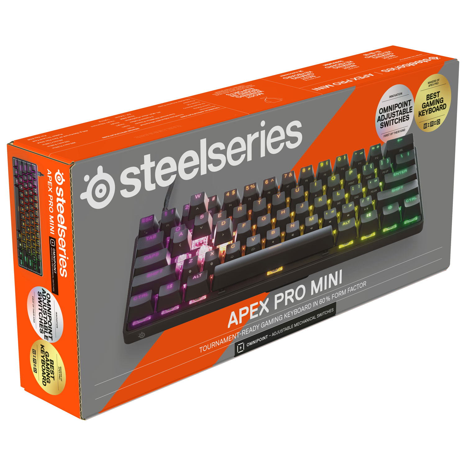 SteelSeries Apex Pro Mini Backlit Mechanical Ergonomic Gaming
