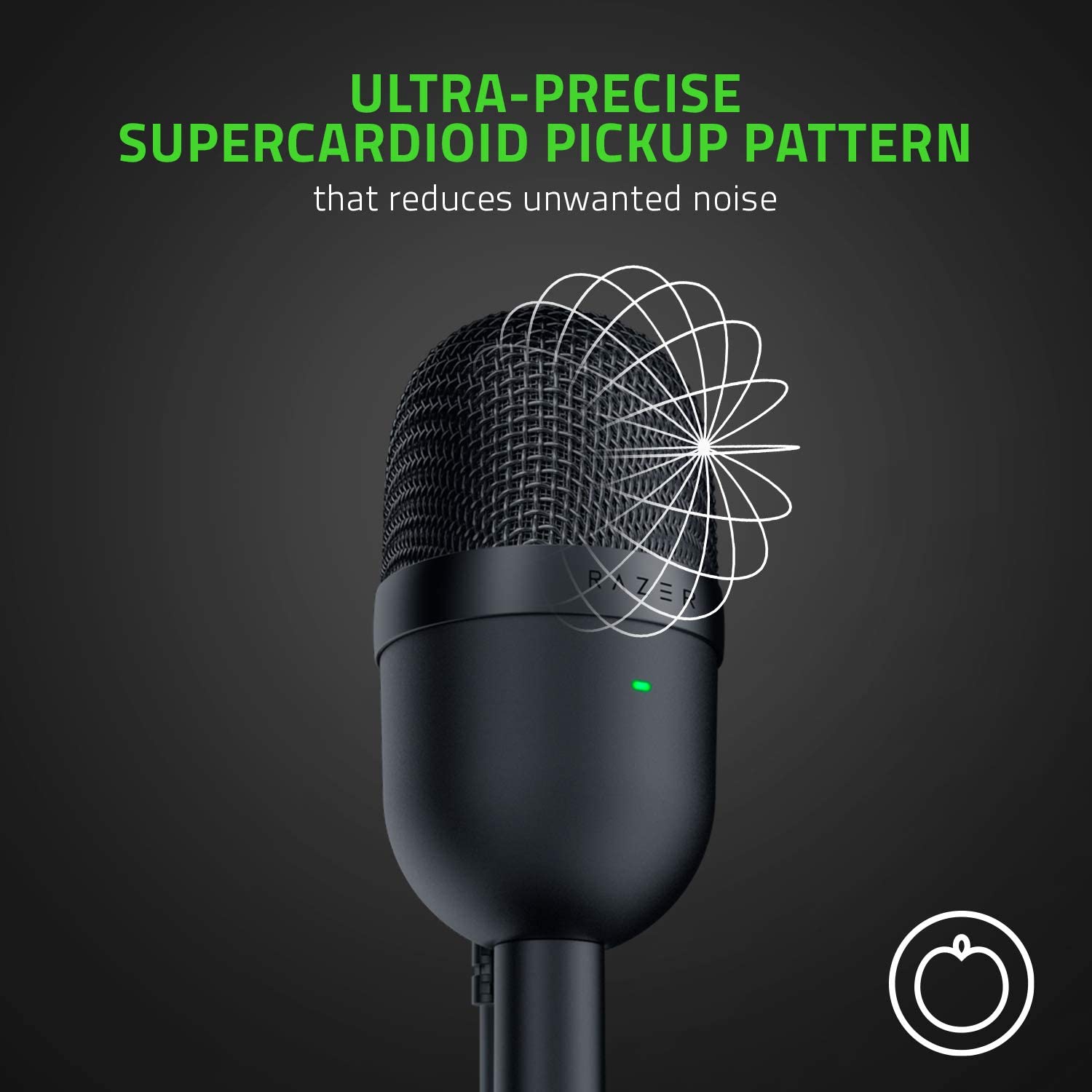 Boîte ouverte - Microphone à condensateur USB ultracompact Seiren Mini de Razer