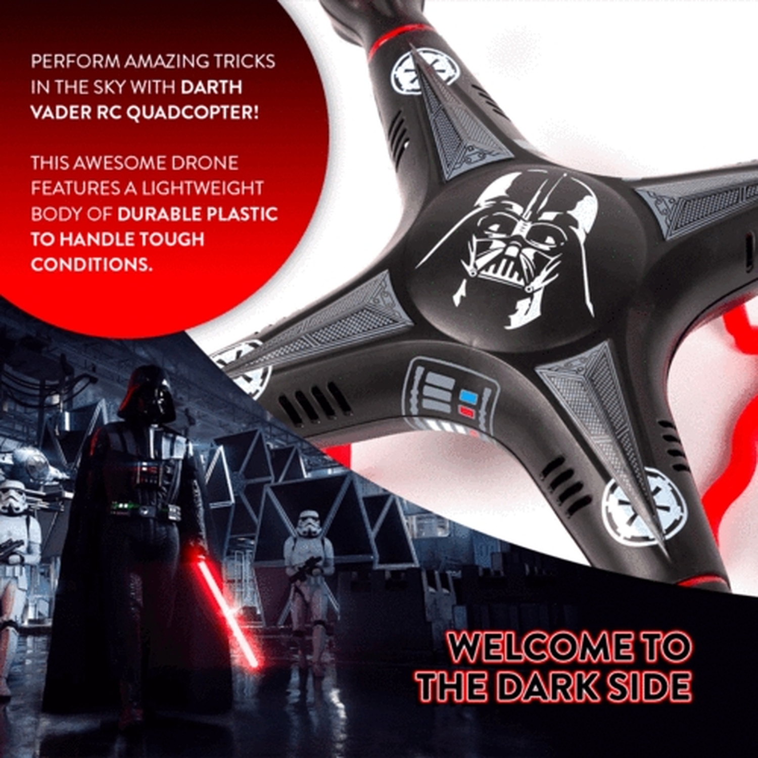 Star Wars Dark Vador 2.4GHz 4.5CH RC Quadcopter Drone