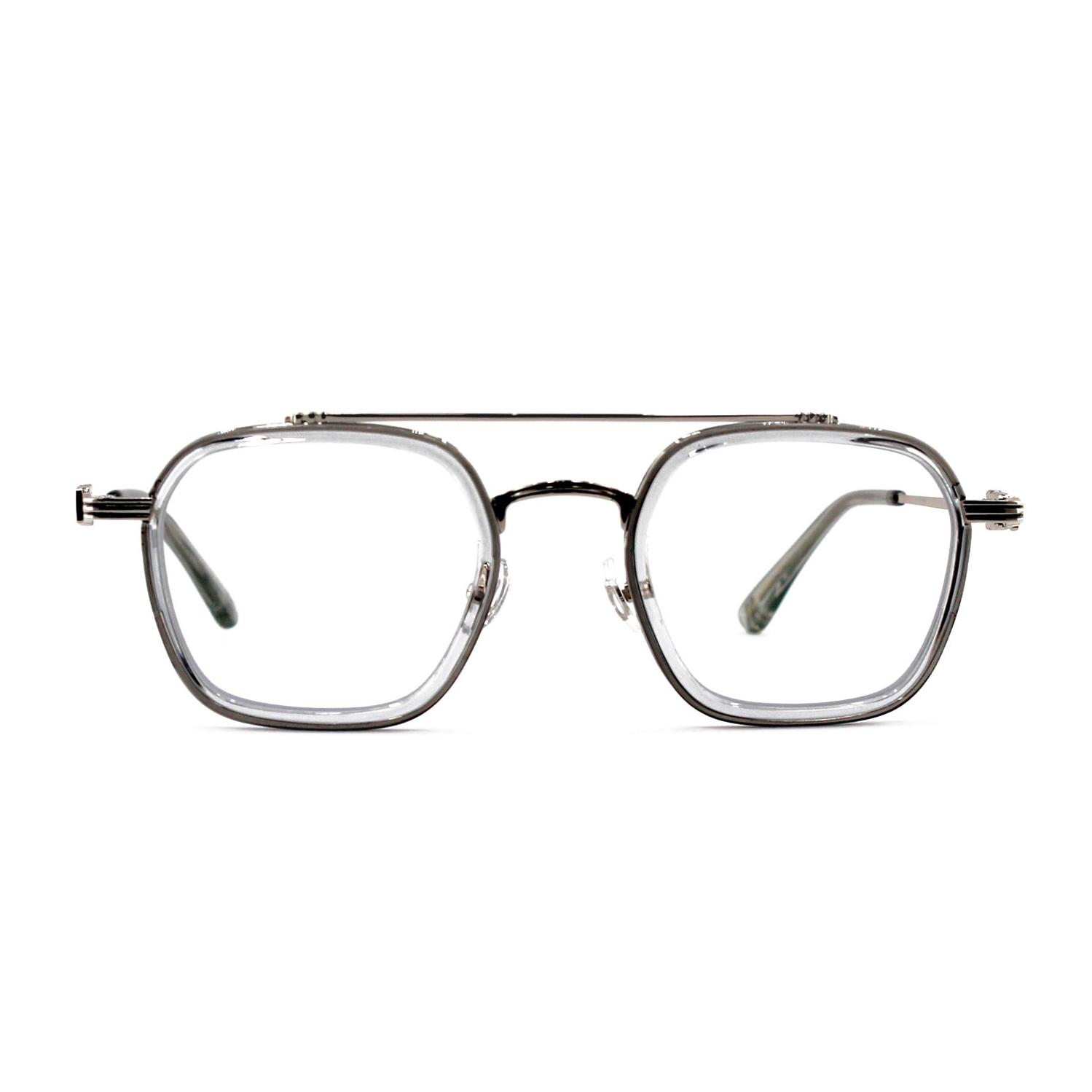 Ottika Care - Blue Light Blocking Glasses - Adult Progressive Reading | TR1868 - Green Coating | Silver Grey | +1.0 Power