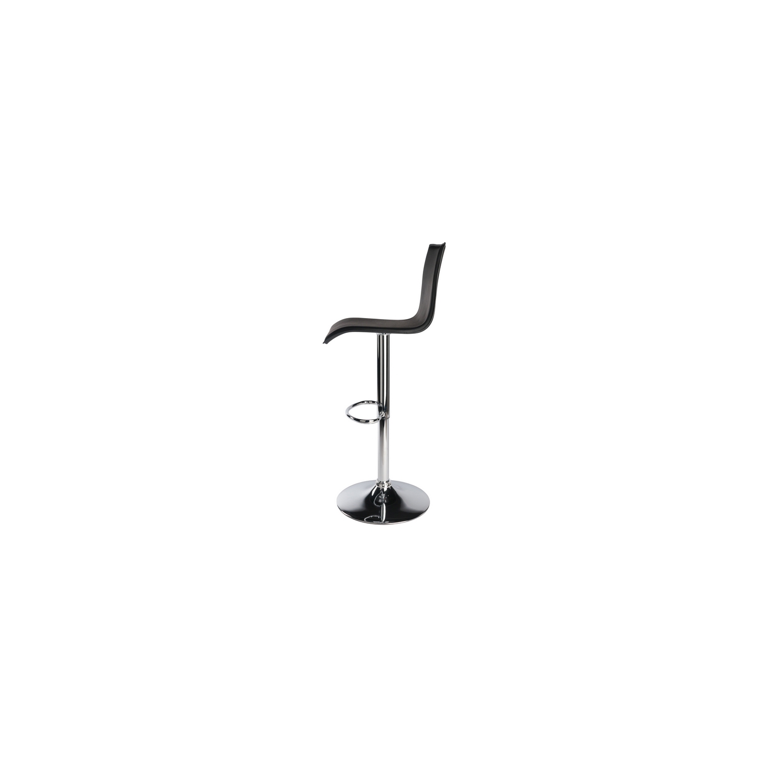 Spectrum High-back Ajustable Swivel Stool, Black and Chrome