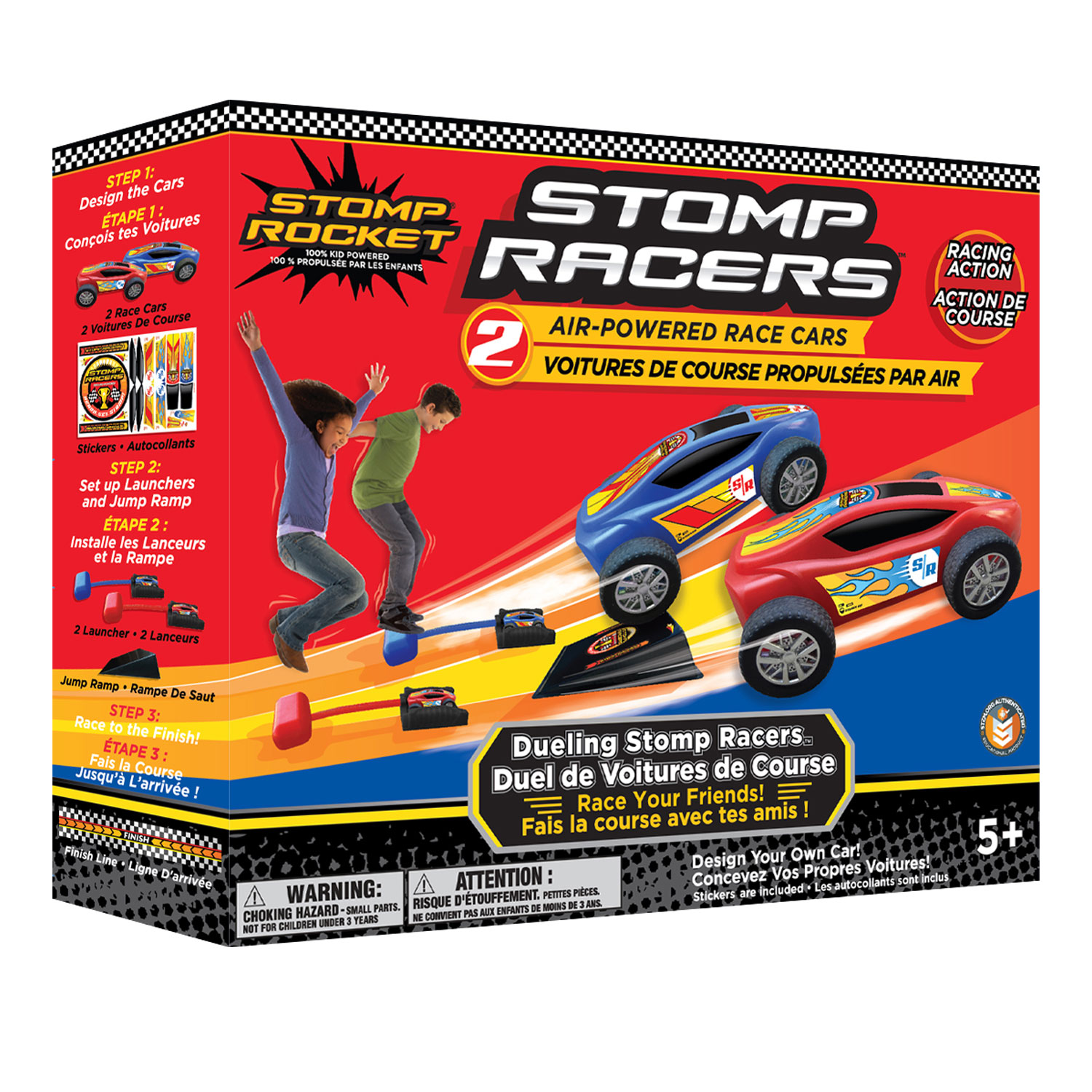 Stomp Rocket Dueling Stomp Racers - English