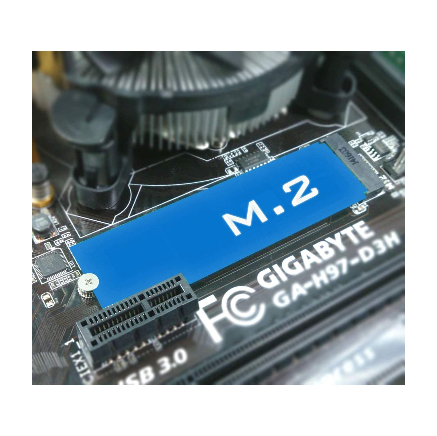 Disque SSD interne NVMe 990 PRO M.2 2280 2&nbsp;To PCI-E Gen 4 x4, NVMe 1.3c avec microconnecteurs et dissipateur thermique discret 5&nbsp;mm et vis