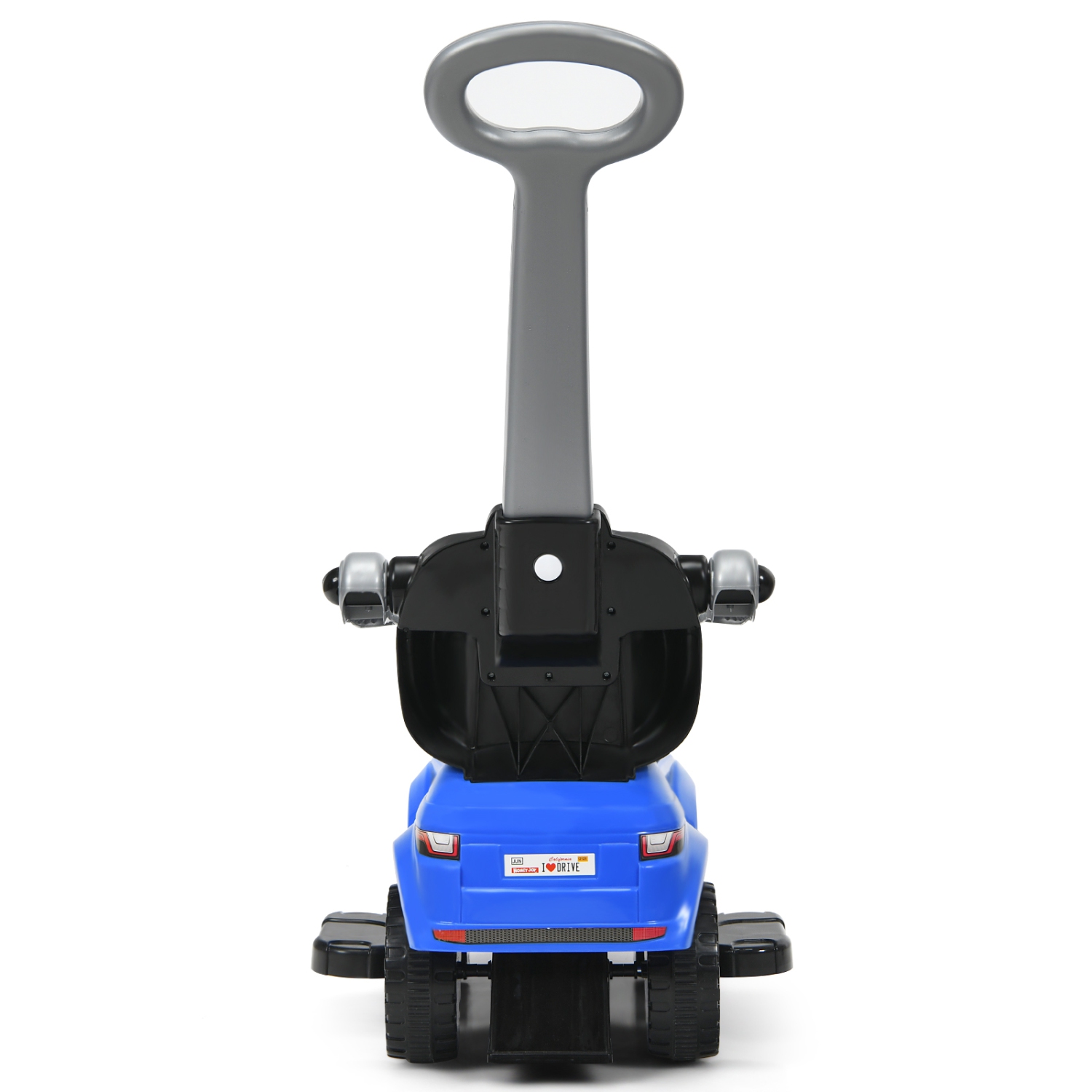 3 in 1 Kids Ride on Push Car Stroller Sliding Walking Car with Horn&Music&Light WhiteBlackBluePinkRed