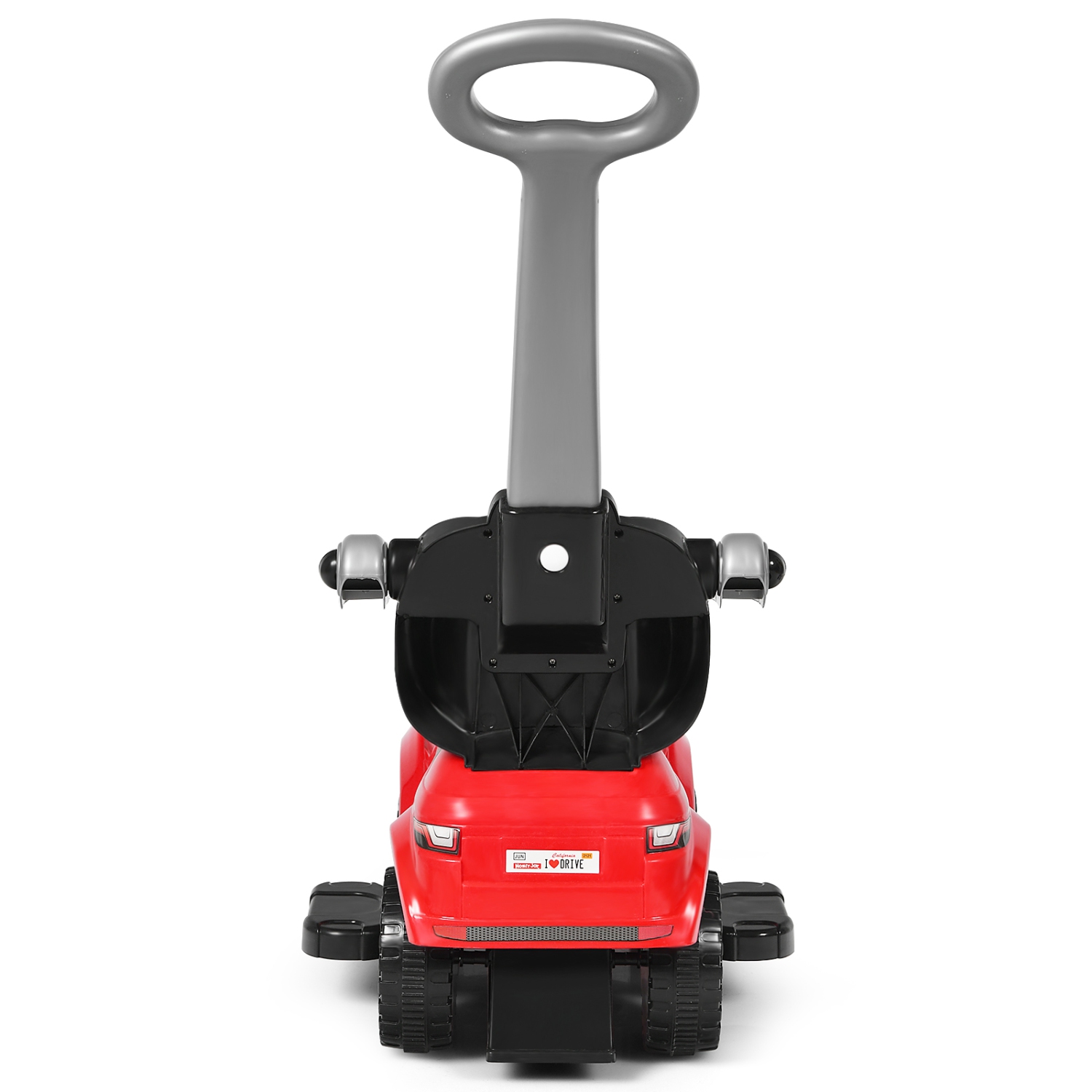 3 in 1 Kids Ride on Push Car Stroller Sliding Walking Car with Horn&Music&Light WhiteBlackBluePinkRed