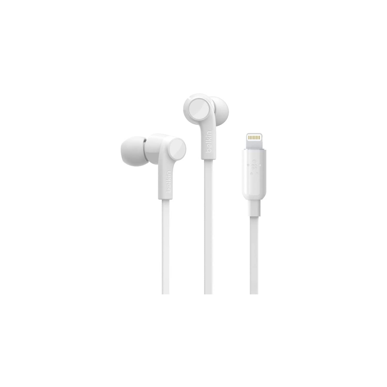 Dolaer RockStar iPhone Headphones with Lightning Connector (Lightning Headphones for iPhone, Lightning Earphones for iPhone), White