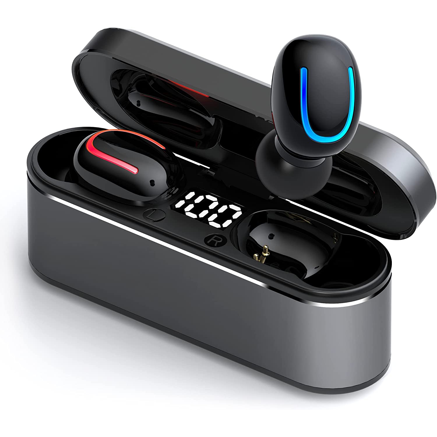 Dolaer Wireless Earbuds Bluetooth 5.1 True Wireless Earbuds with Microphone,Noise Cancelling Wireless Ear Buds,Smallest Earbuds for Android,iOS,Ear Phone Wireless Earbuds,audifonos