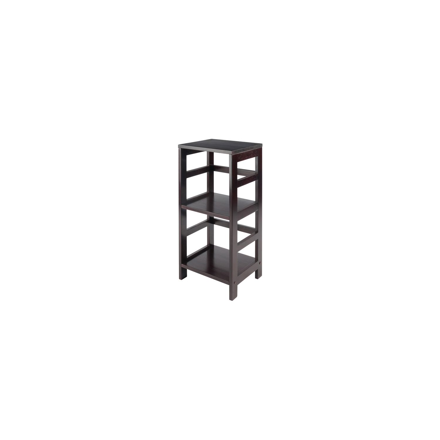 Leo 2-Tier Storage Shelf, Espresso