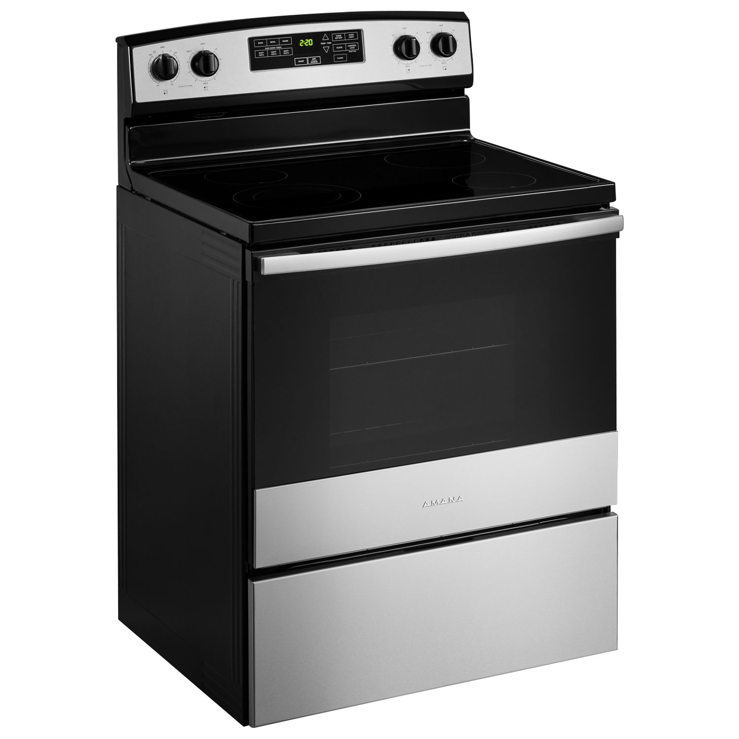 Amana 30" 4.8 Cu. Ft. Self-Clean Freestanding Electric Range - Stainless Steel