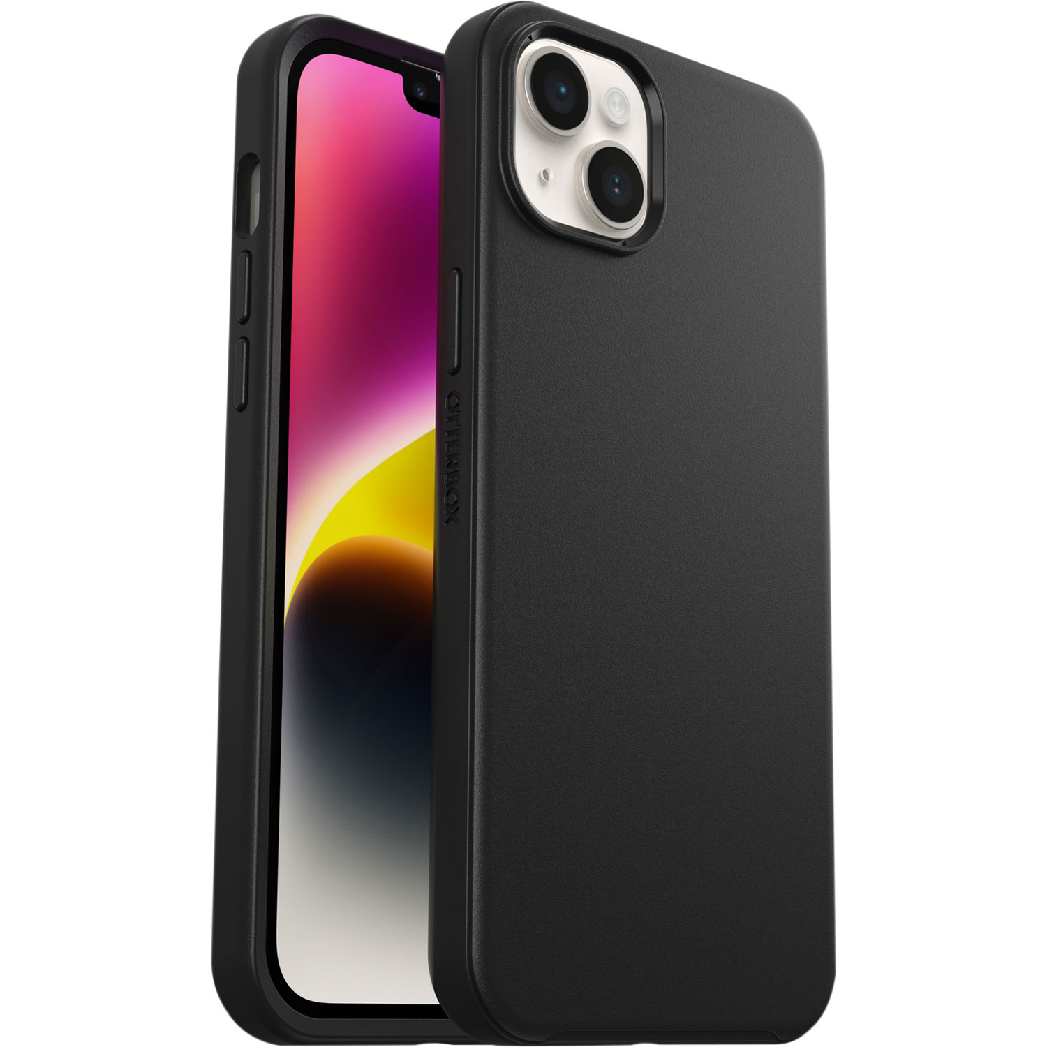 Étui rigide ajusté Symmetry+ d'OtterBox avec MagSafe pour iPhone 14 Plus - Noir