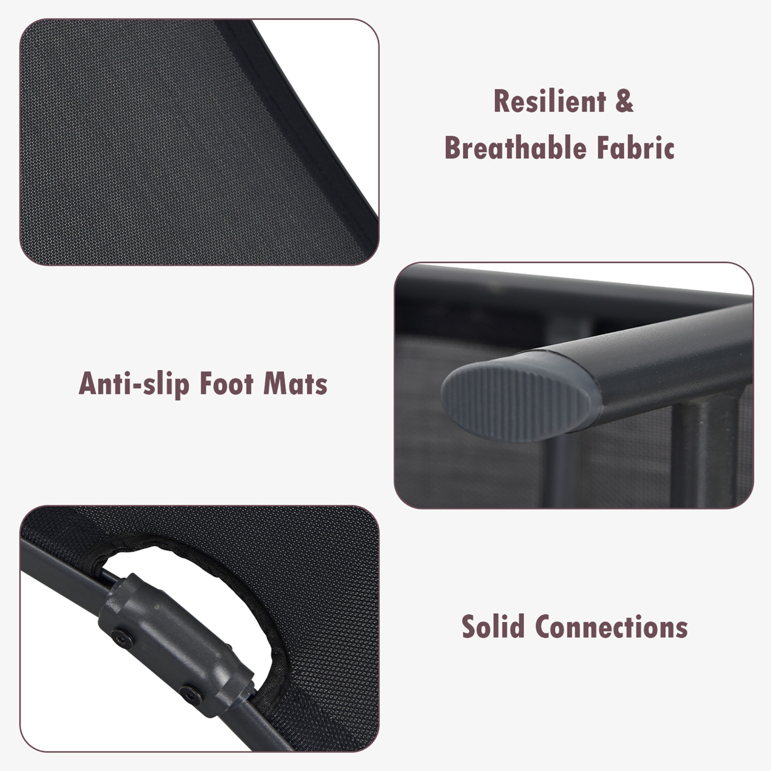 Gymax Set of 2 Outdoor Adjustable Chaise Lounge Chair Patio Folding Recliner Lounge