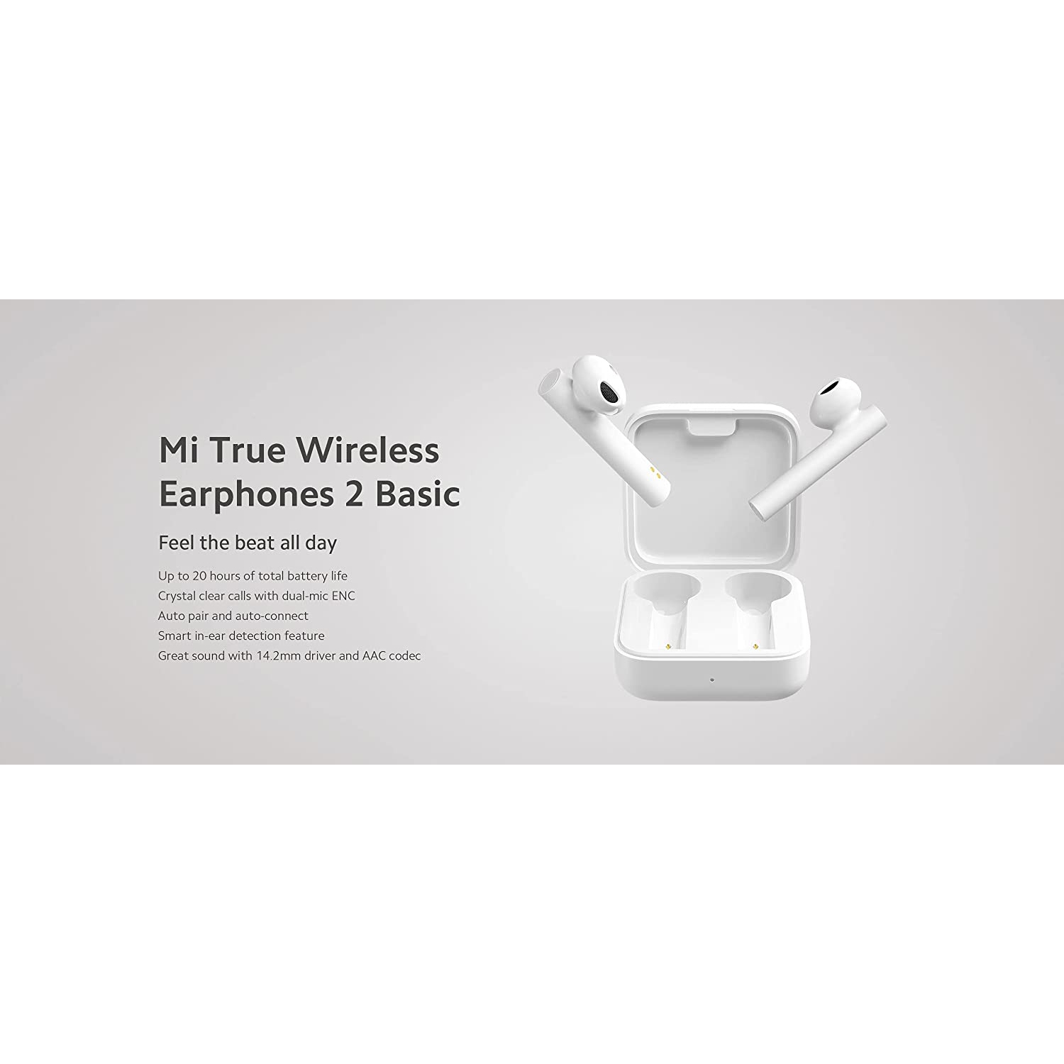 Dolaer Mi True Wireless Earphones 2 Basic Bluetooth 5.0 True Wireless Earbuds