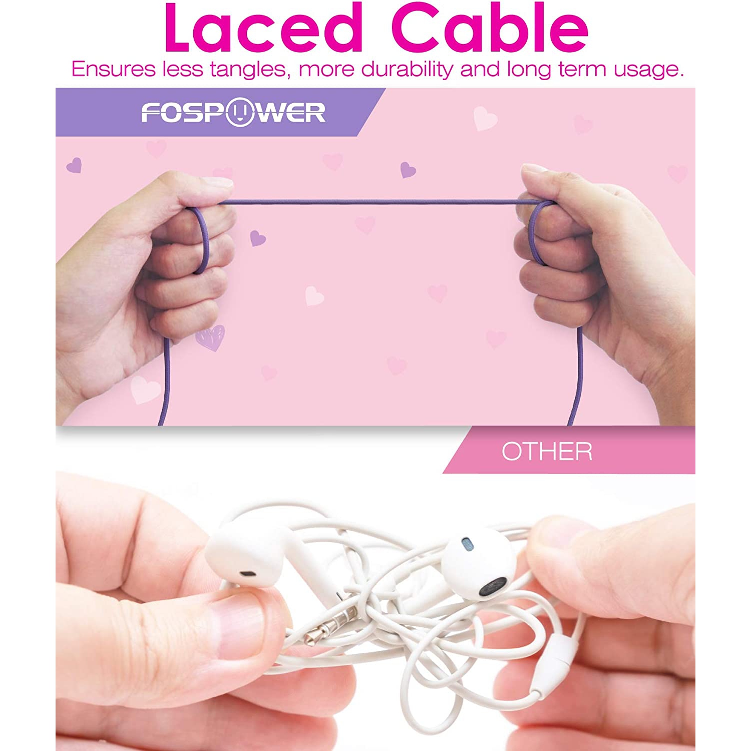 Casque d’écoute pour enfants Dolaer avec casque d’écoute 3,5 mm DEL Light Up Cat Ears pour enfants avec câble antienchevêtrement-Rose vif/violet