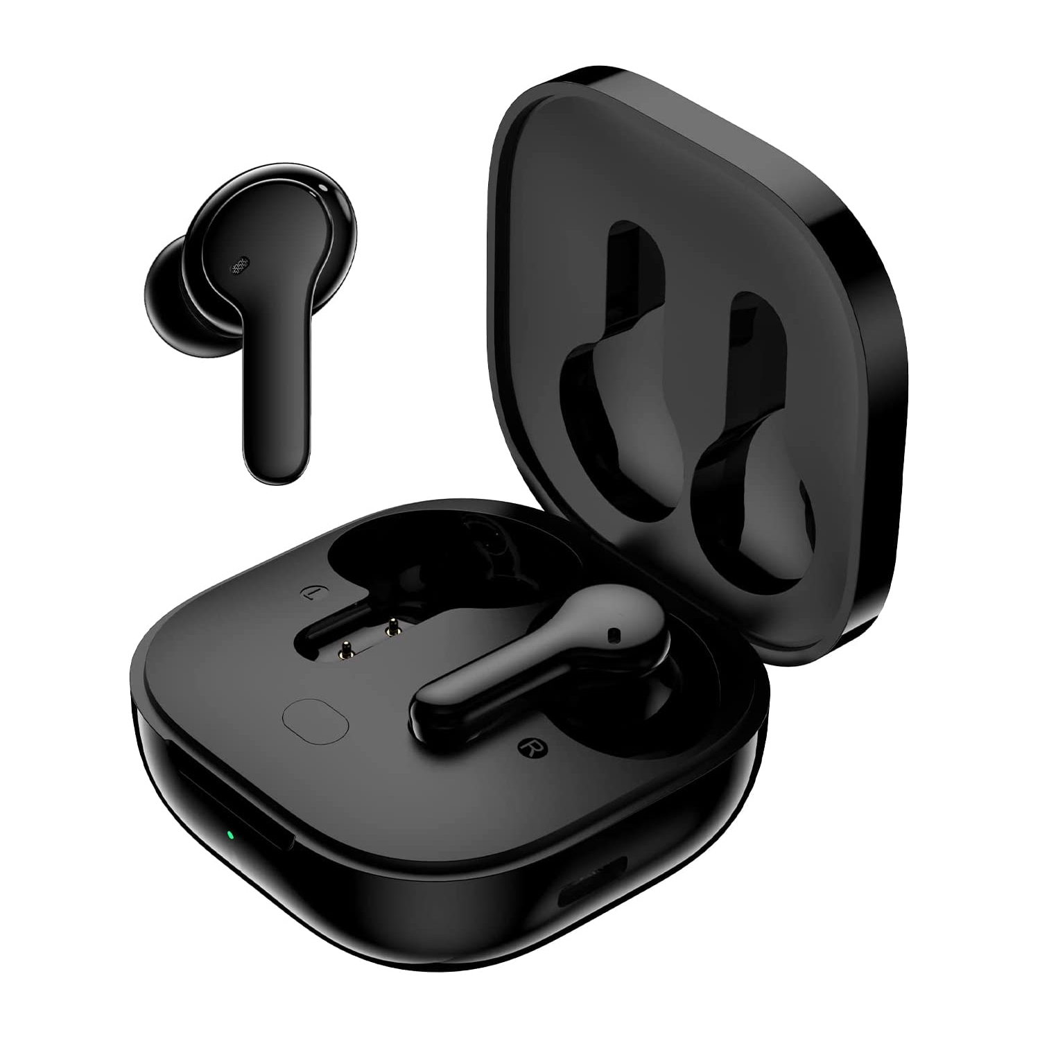 Dolaer Wireless Earbuds, T13 Bluetooth Earphones with Microphone ENC Noise Cancelling Ear Buds USB C Headphones 40H Playtime IPX5 Waterproof Headset for iPhone Andriod, Black
