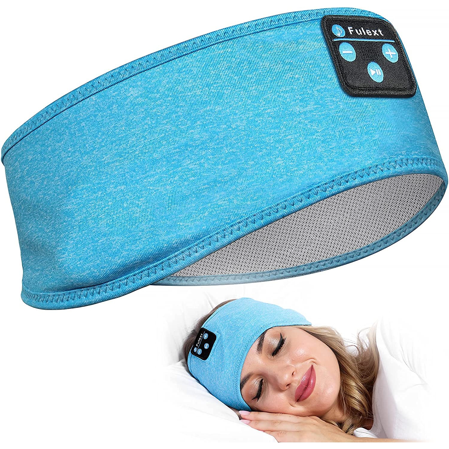 Écouteurs Dolaer Sleep serre-tête Bluetooth, serre-tête Sport sans fil en mode lit mou, casques longue durée de jeu en mode lit avec haut-parleurs