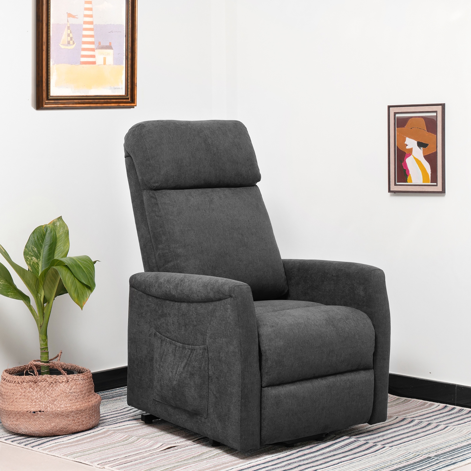 Fauteuil inclinable électrique pour fauteuil de salon pour personnes âgées avec télécommande Costway