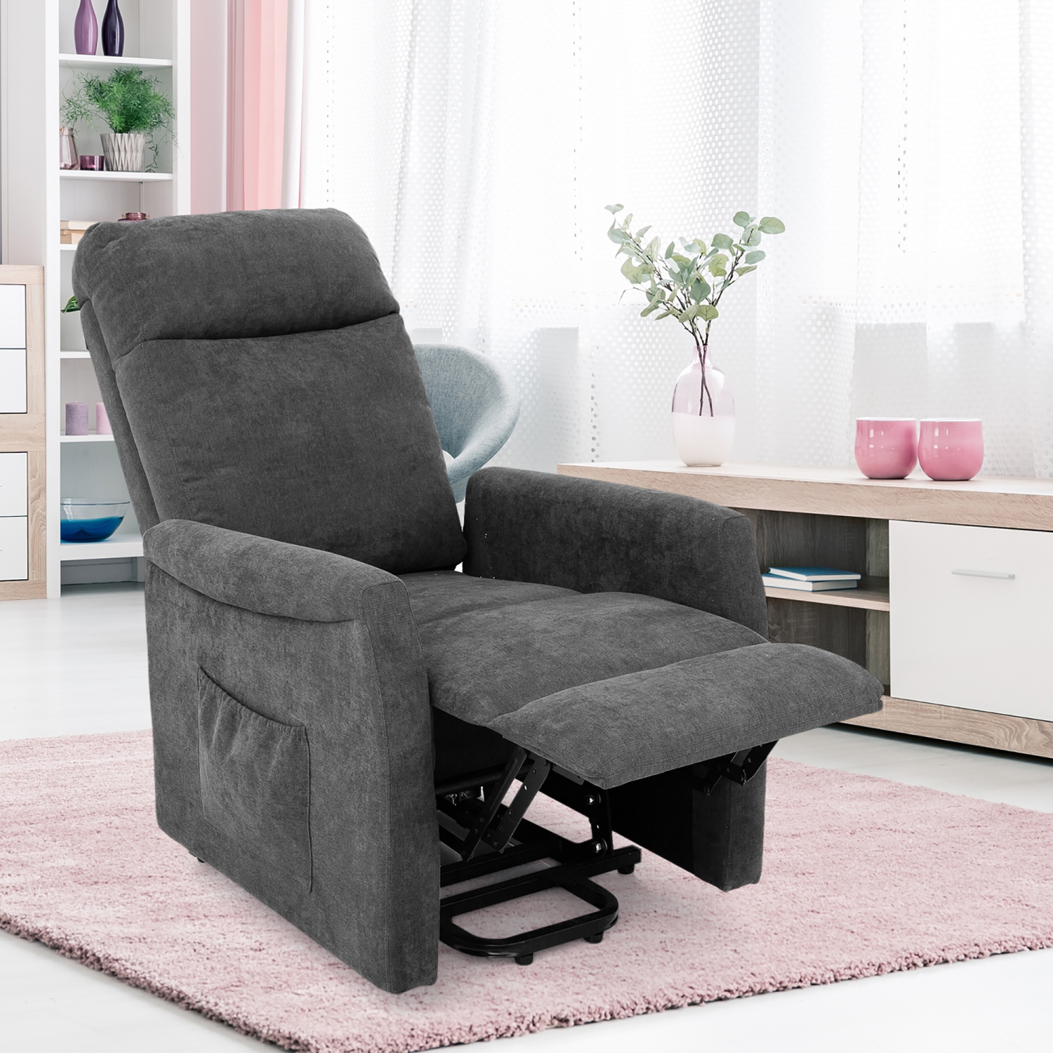 Fauteuil inclinable électrique pour fauteuil de salon pour personnes âgées avec télécommande Costway