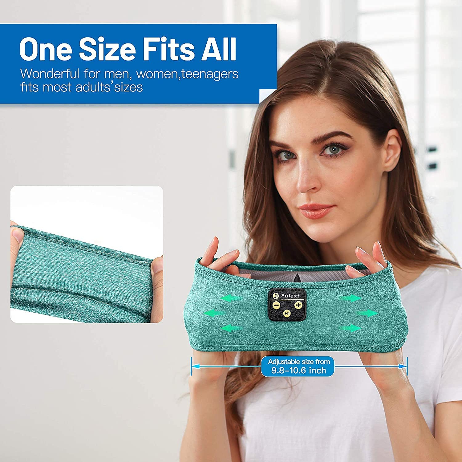 Dolaer Sleep Headphones, Bluetooth Sports Headband Headphones with Ultra-Thin HD Stereo Speakers Perfect for Sleeping,Workout,Jogging,Yoga,Insomnia,