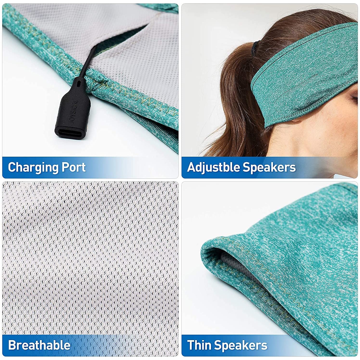 Dolaer Sleep Headphones, Bluetooth Sports Headband Headphones with Ultra-Thin HD Stereo Speakers Perfect for Sleeping,Workout,Jogging,Yoga,Insomnia,