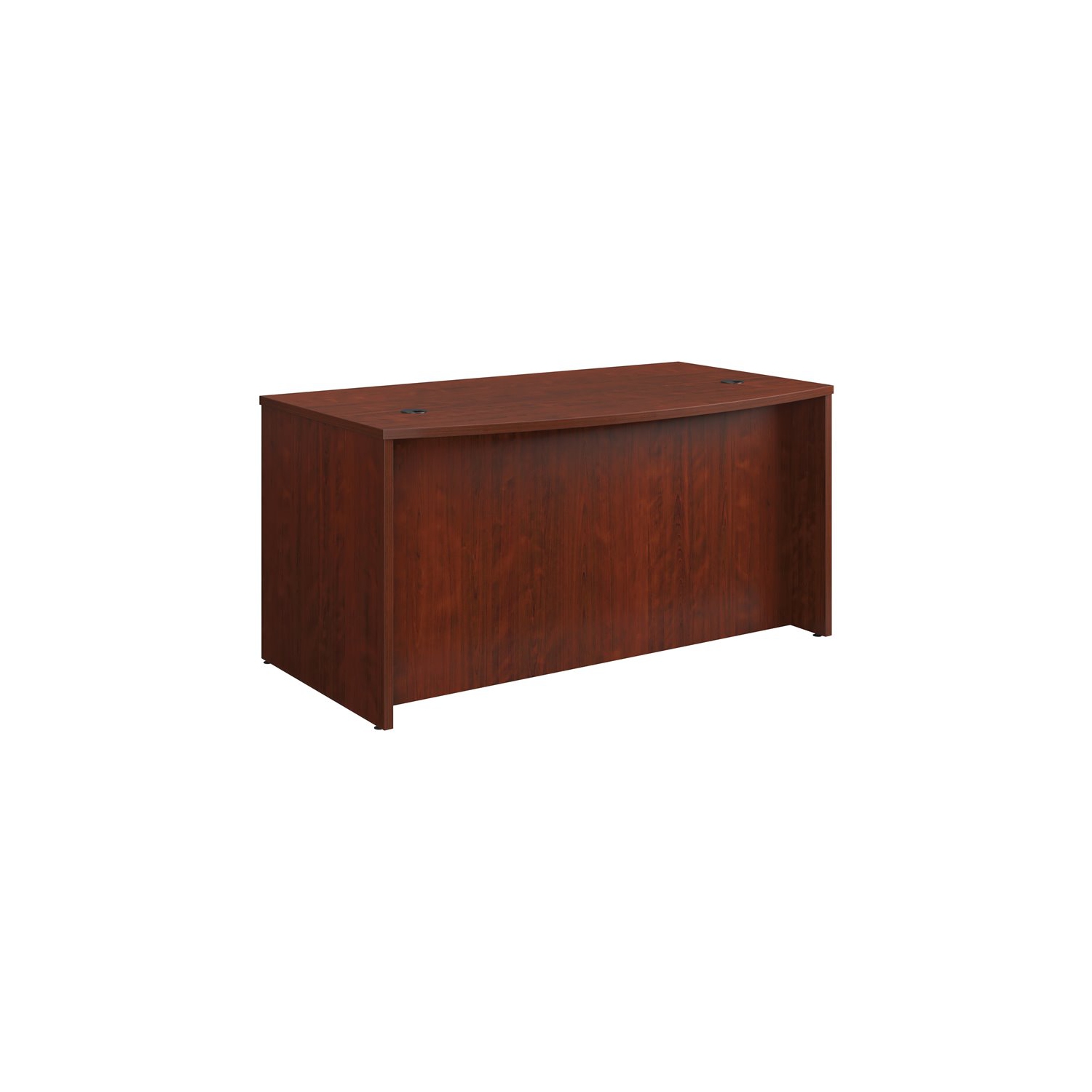 Sauder Affirm Engineered Wood Bowfront Executive Desk in Classic Cherry