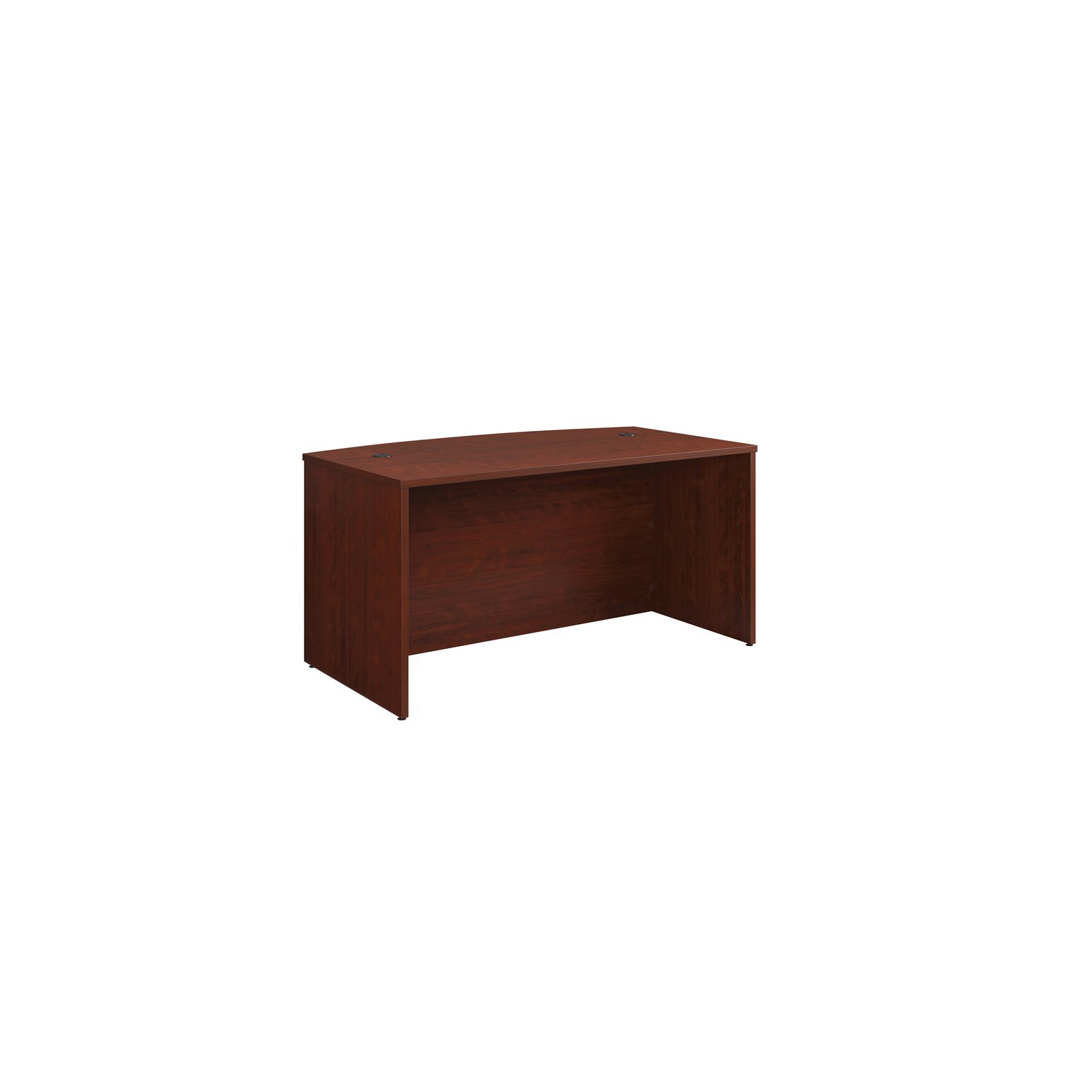 Sauder Affirm Engineered Wood Bowfront Executive Desk in Classic Cherry