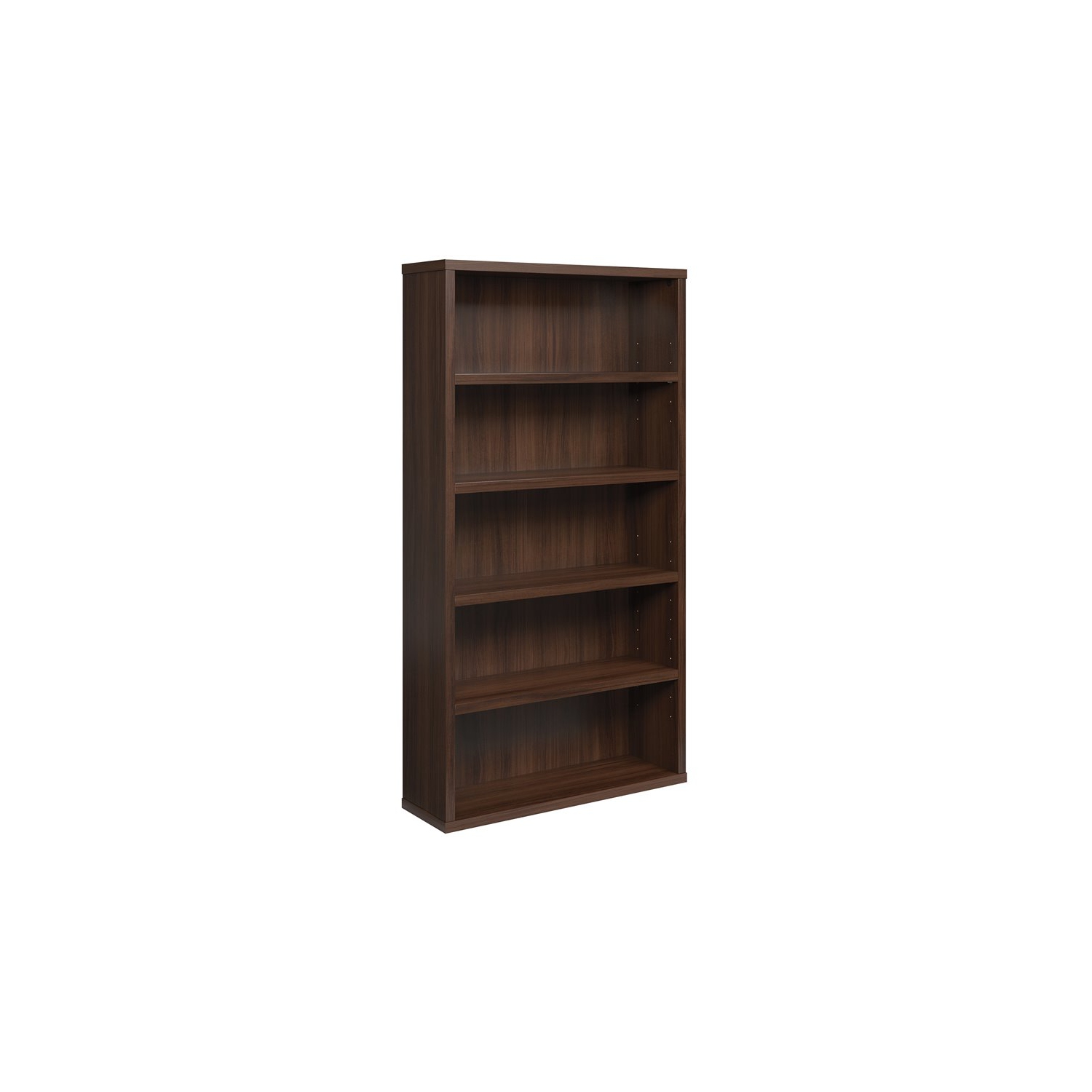 Sauder Affirm Engineered Wood 5-Shelf Bookcase in Noble Elm/Brown