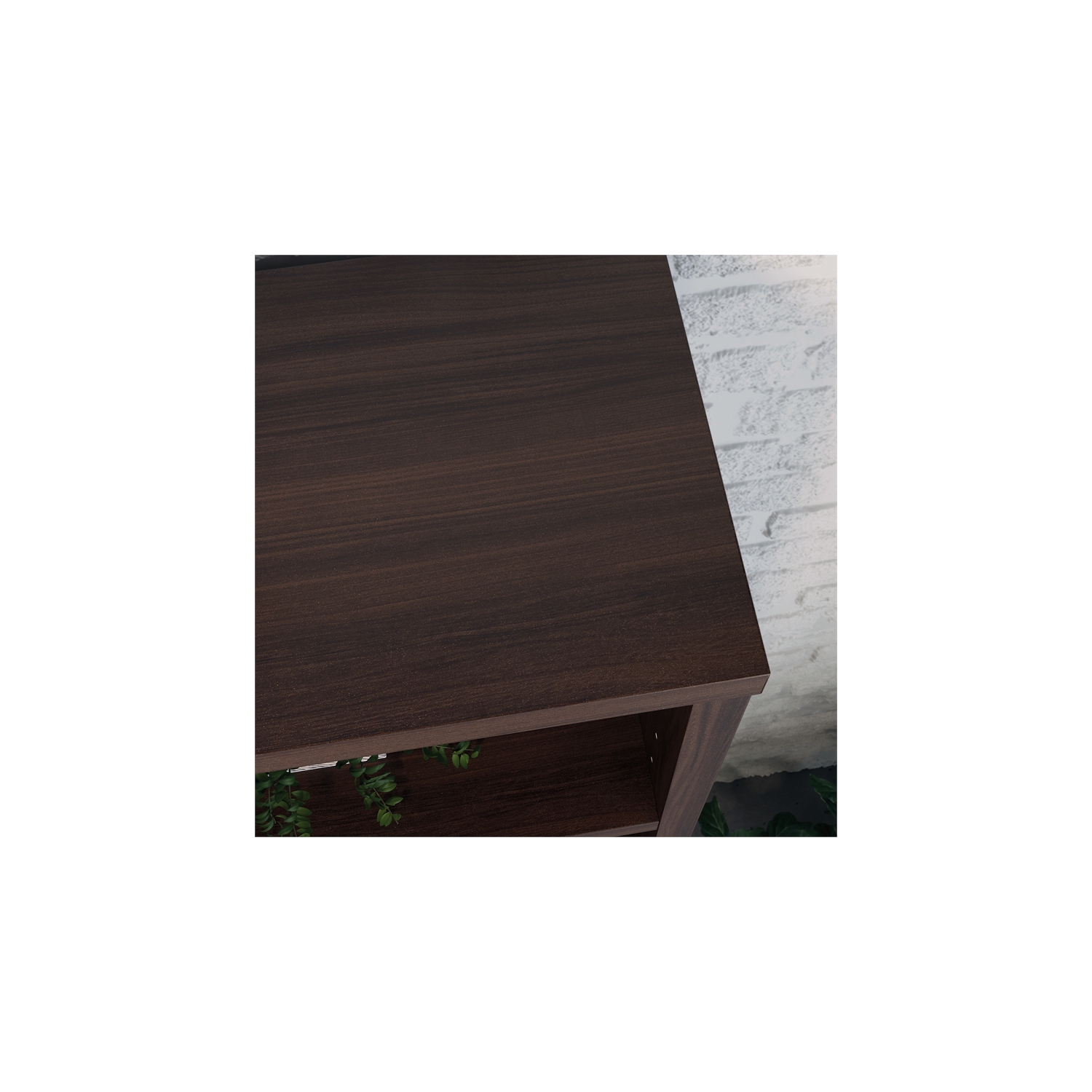 Sauder Affirm Engineered Wood 5-Shelf Bookcase in Noble Elm/Brown