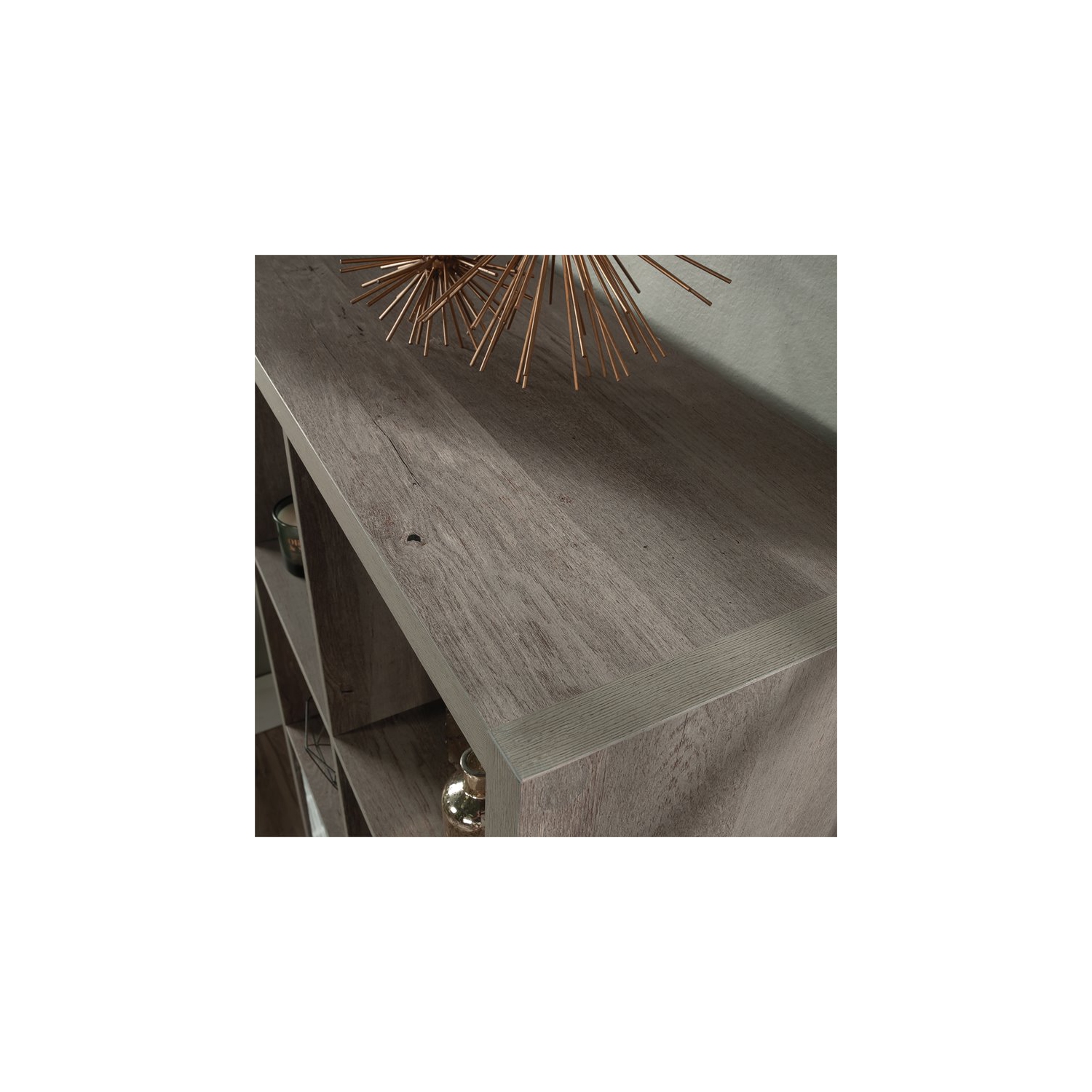 Sauder Miscellaneous Storage Engineered Wood 8-Cube Organizer in Mystic Oak