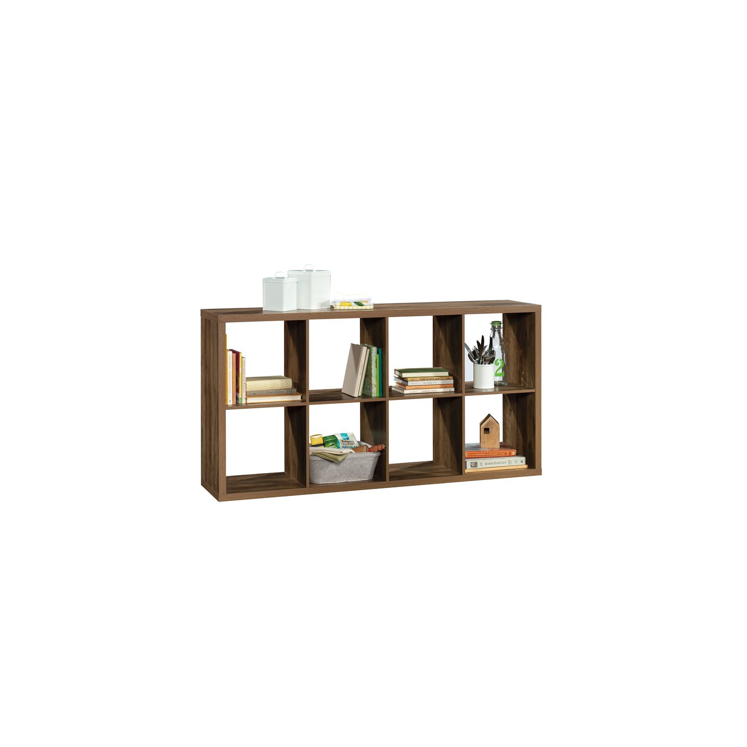 Sauder Miscellaneous Storage Engineered Wood 8-Cube Organizer in Rural Pine