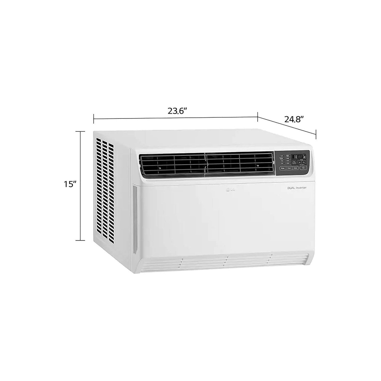 LG 14,000 BTU Dual Inverter Smart Window Air Conditioner, Cools 800 Sq. Ft, Ultra Quiet, Up to 25% Savings, Energy Star, Works ThinQ, Amazon Alexa
