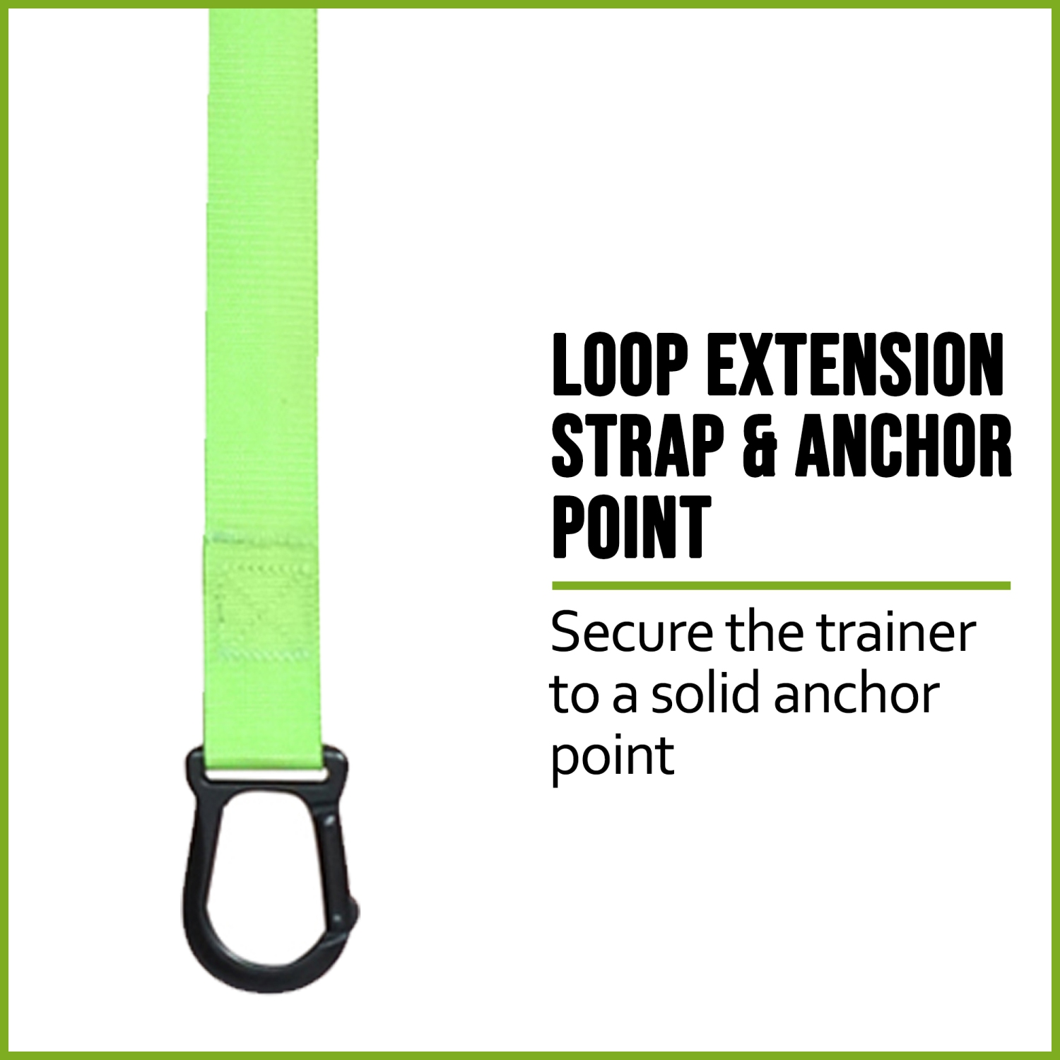 PRISP Home Gym Suspension Trainer - Bodyweight Training Straps for Fitness and Exercise, Green