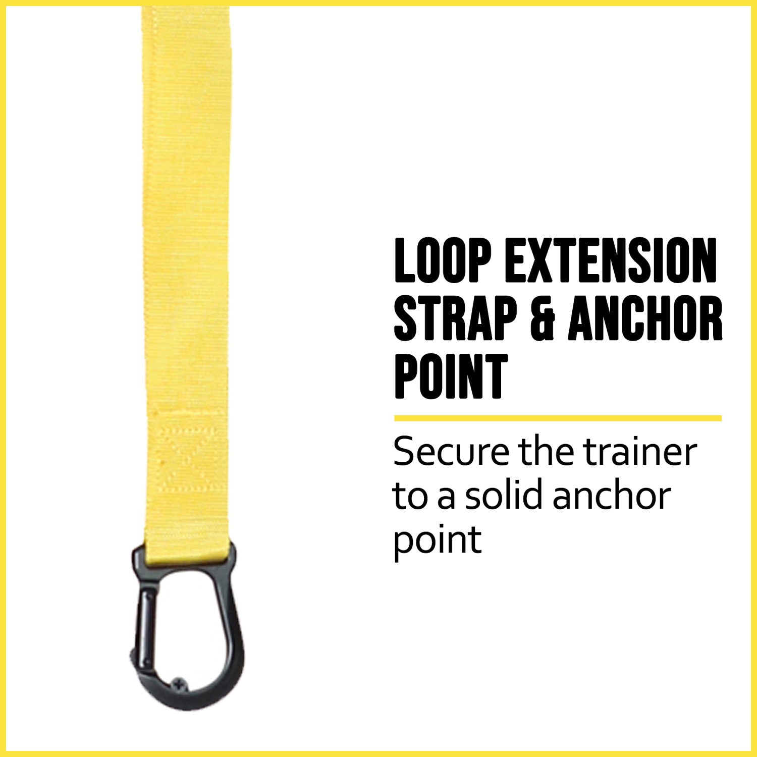 PRISP Home Gym Suspension Trainer - Bodyweight Training Straps for Fitness and Exercise, Yellow