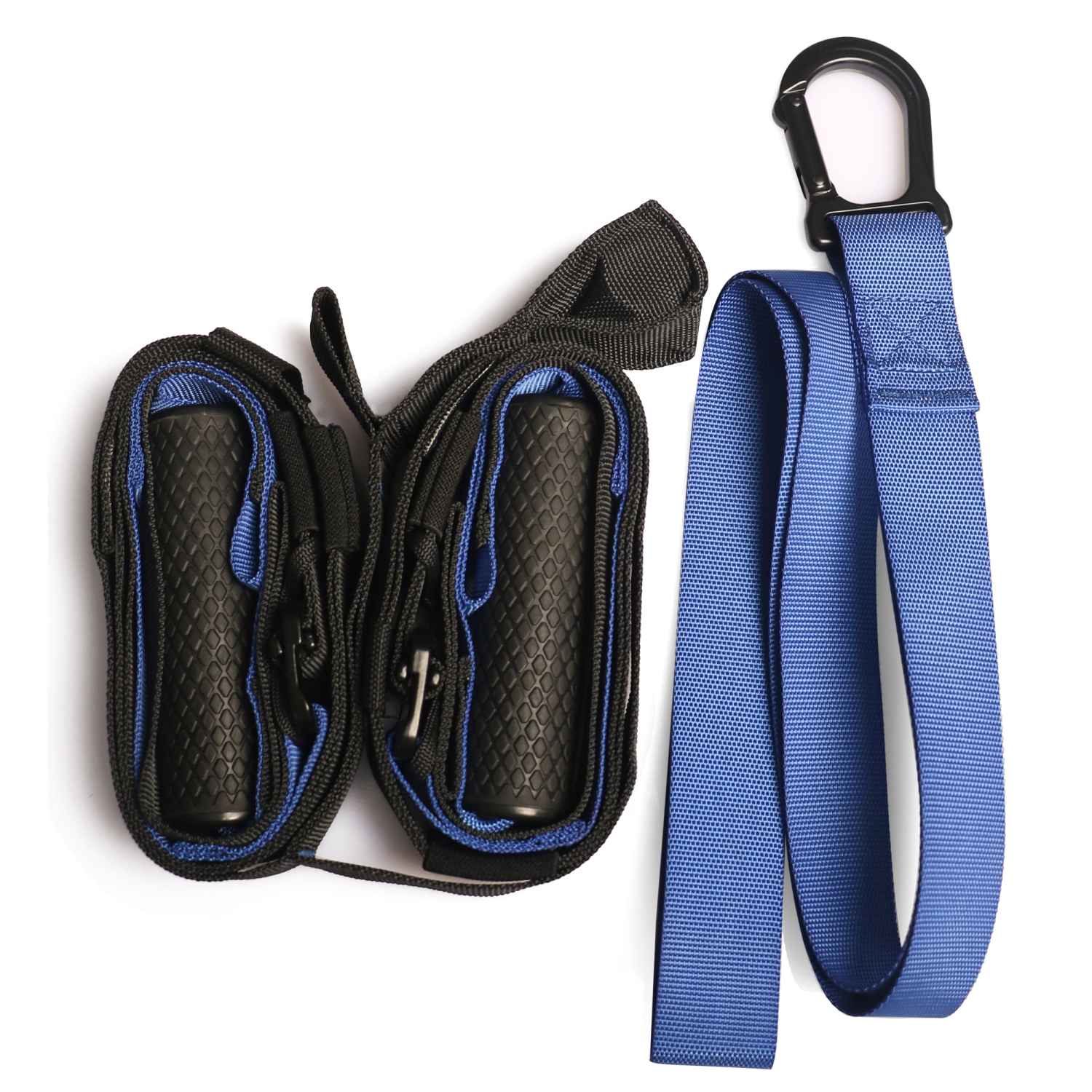 PRISP Home Gym Suspension Trainer - Bodyweight Training Straps for Fitness and Exercise, Blue