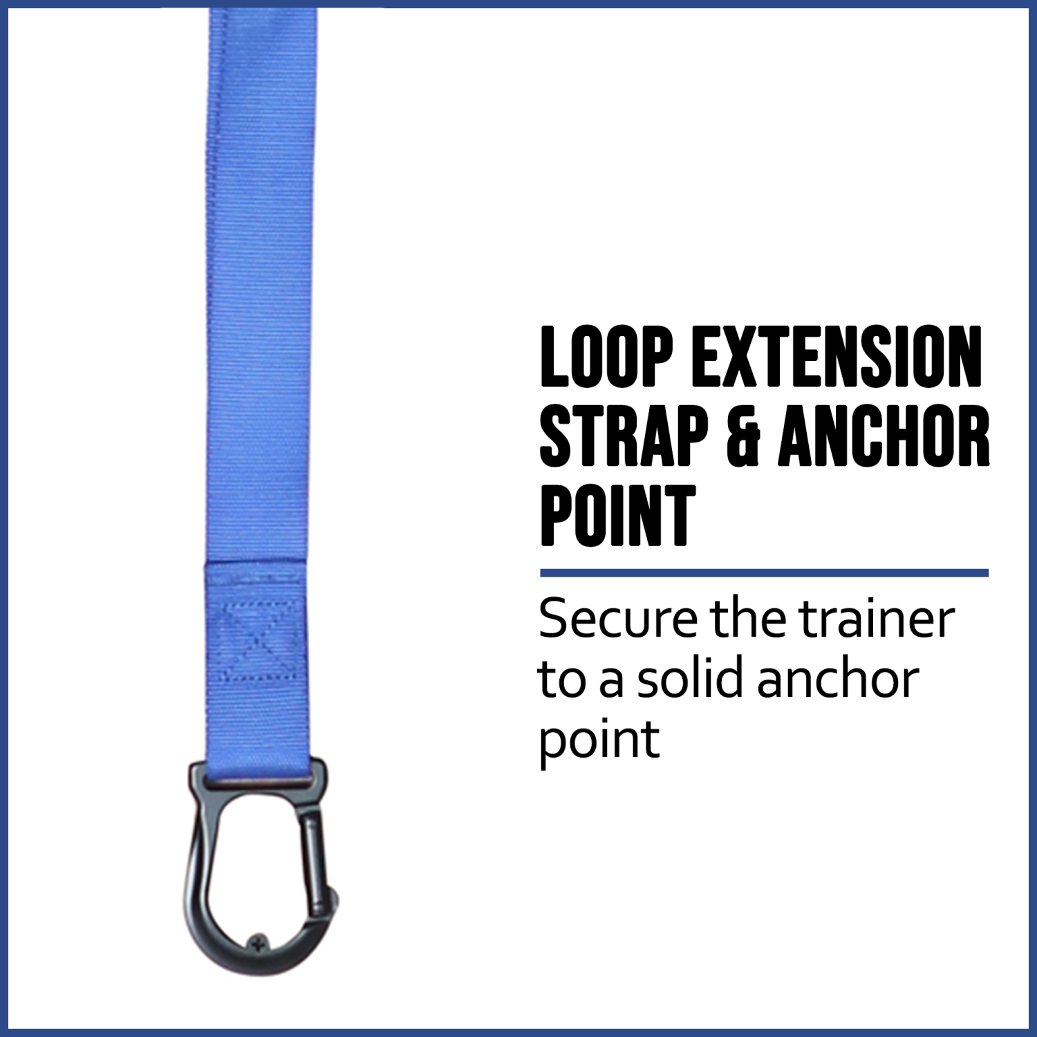 PRISP Home Gym Suspension Trainer - Bodyweight Training Straps for Fitness and Exercise, Blue