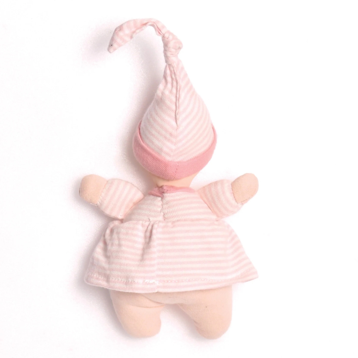Poupée en peluche bébé précieux de la collection Bonikka de Tikiri - Rayure Rosee