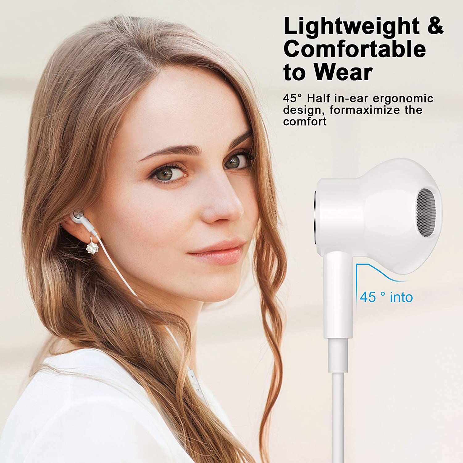 Dolaer USB C Headphones, Magnetic USB Type C Earphone Stereo Earbuds HiFi Digital DAC Bass Mic & Remote Control USB C Earbuds for Google Pixel